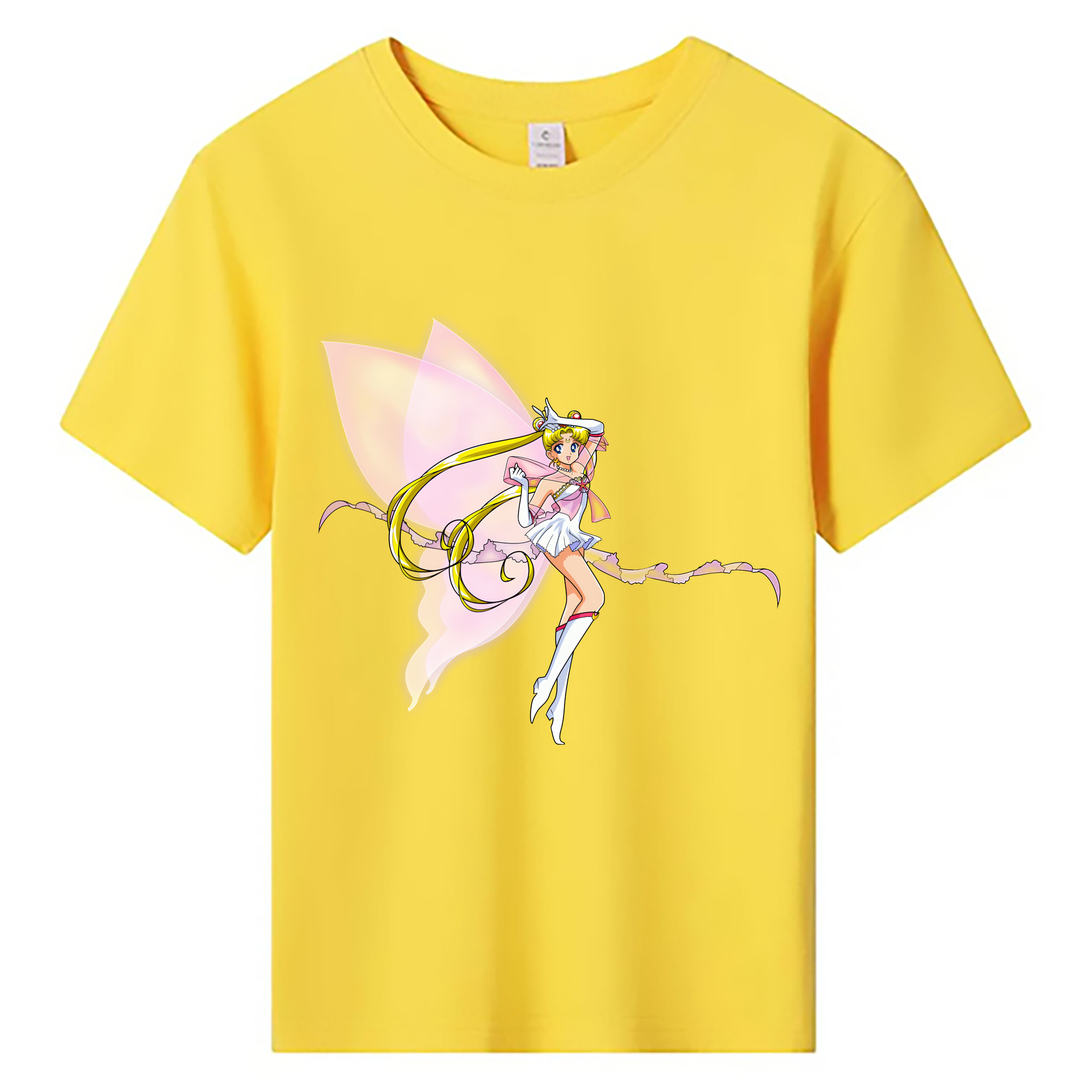 （画像用） 美少女戦士セーラームーン 月野 うさぎ つきの うさぎ Sailor Moon Tsukino Usagi 綿100％キッズTシャツ（フロントプリント）