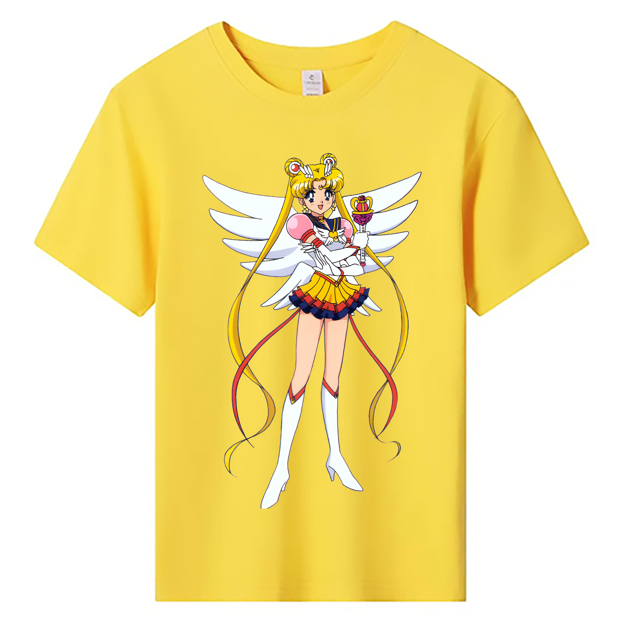 （画像用） 美少女戦士セーラームーン 月野 うさぎ つきの うさぎ Sailor Moon Tsukino Usagi 綿100％キッズTシャツ（フロントプリント）