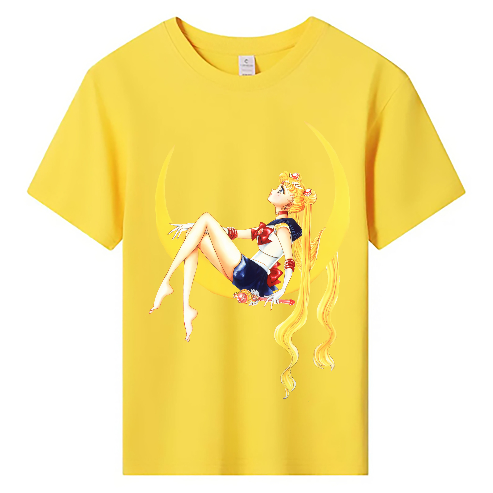 （画像用） 美少女戦士セーラームーン 月野 うさぎ つきの うさぎ Sailor Moon Tsukino Usagi 綿100％キッズTシャツ（フロントプリント）