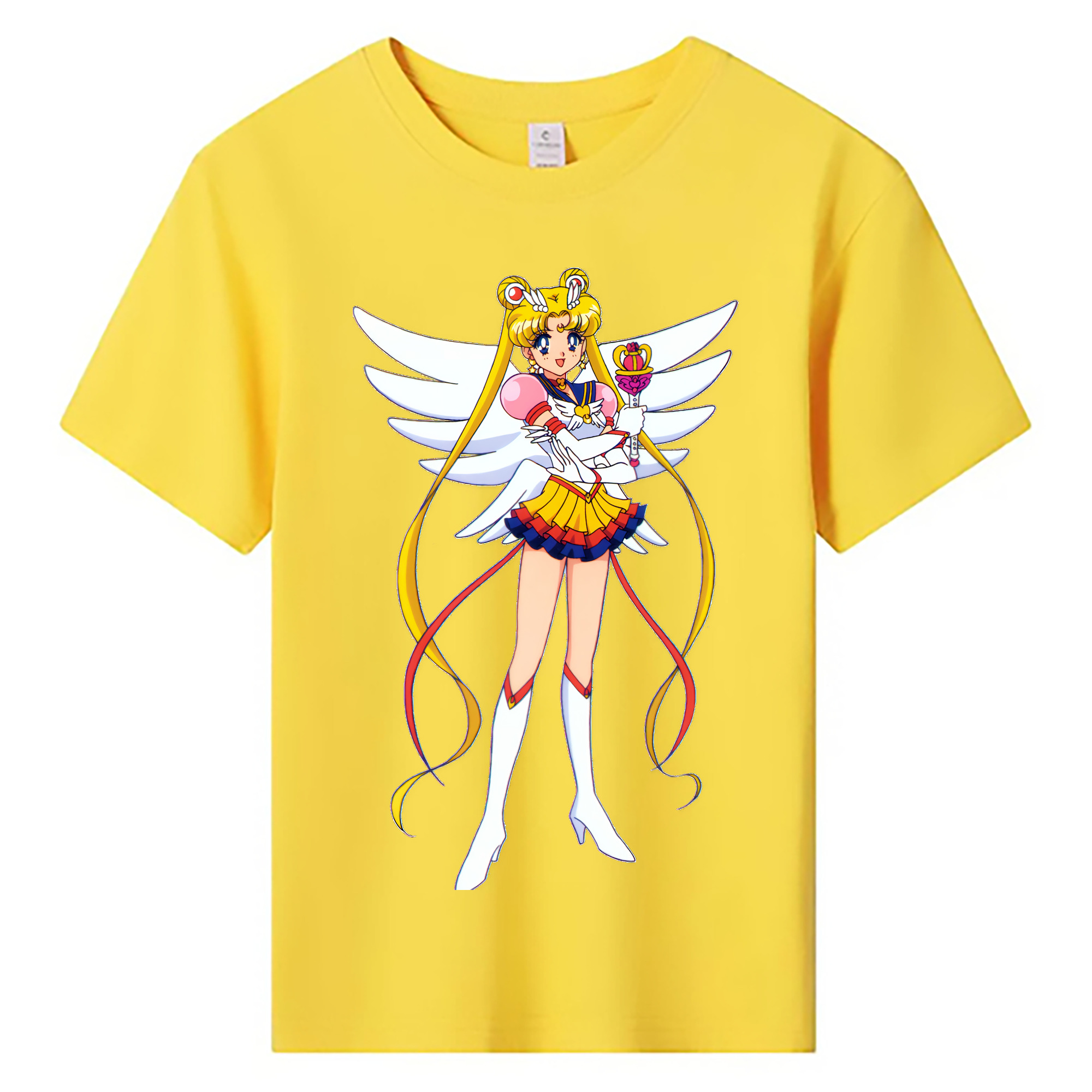 （画像用） 美少女戦士セーラームーン 月野 うさぎ つきの うさぎ Sailor Moon Tsukino Usagi 綿100％キッズTシャツ（フロントプリント）