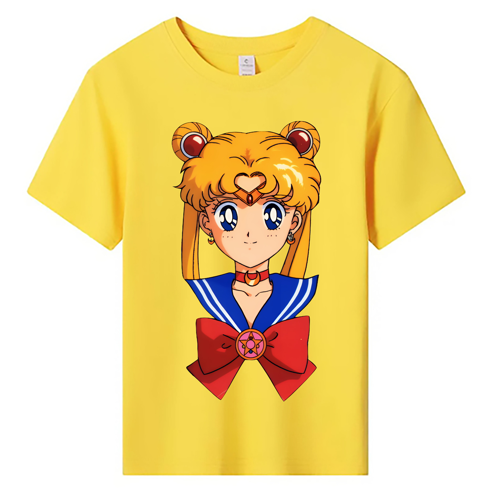 （画像用） 美少女戦士セーラームーン 月野 うさぎ つきの うさぎ Sailor Moon Tsukino Usagi 綿100％キッズTシャツ（フロントプリント）
