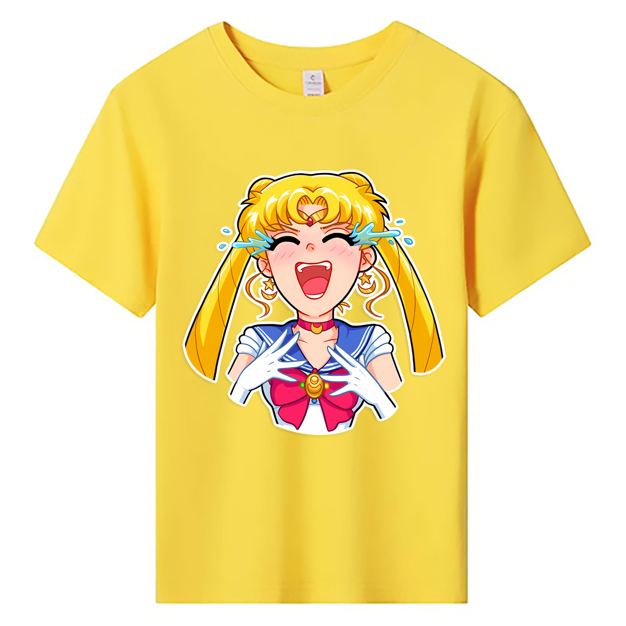 （画像用） 美少女戦士セーラームーン 月野 うさぎ つきの うさぎ Sailor Moon Tsukino Usagi 綿100％キッズTシャツ（フロントプリント）