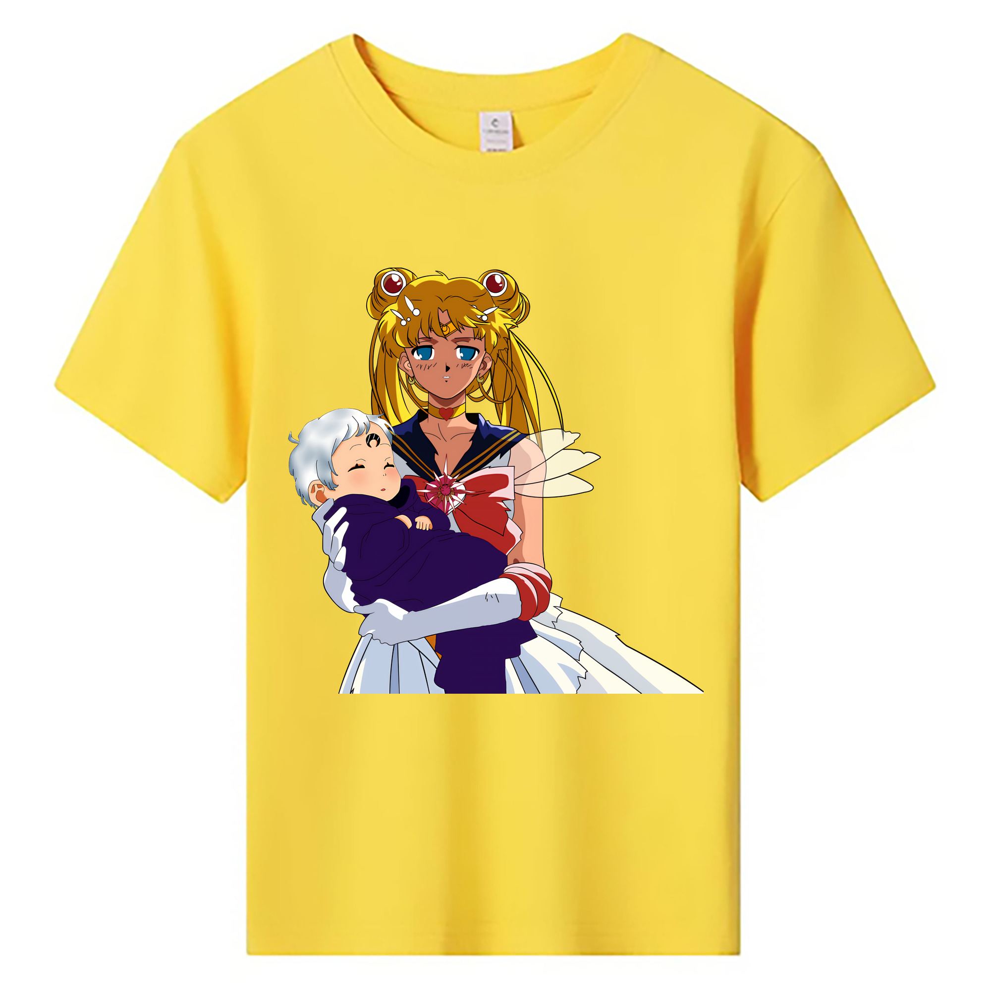（画像用） 美少女戦士セーラームーン 月野 うさぎ つきの うさぎ Sailor Moon Tsukino Usagi 綿100％キッズTシャツ（フロントプリント）