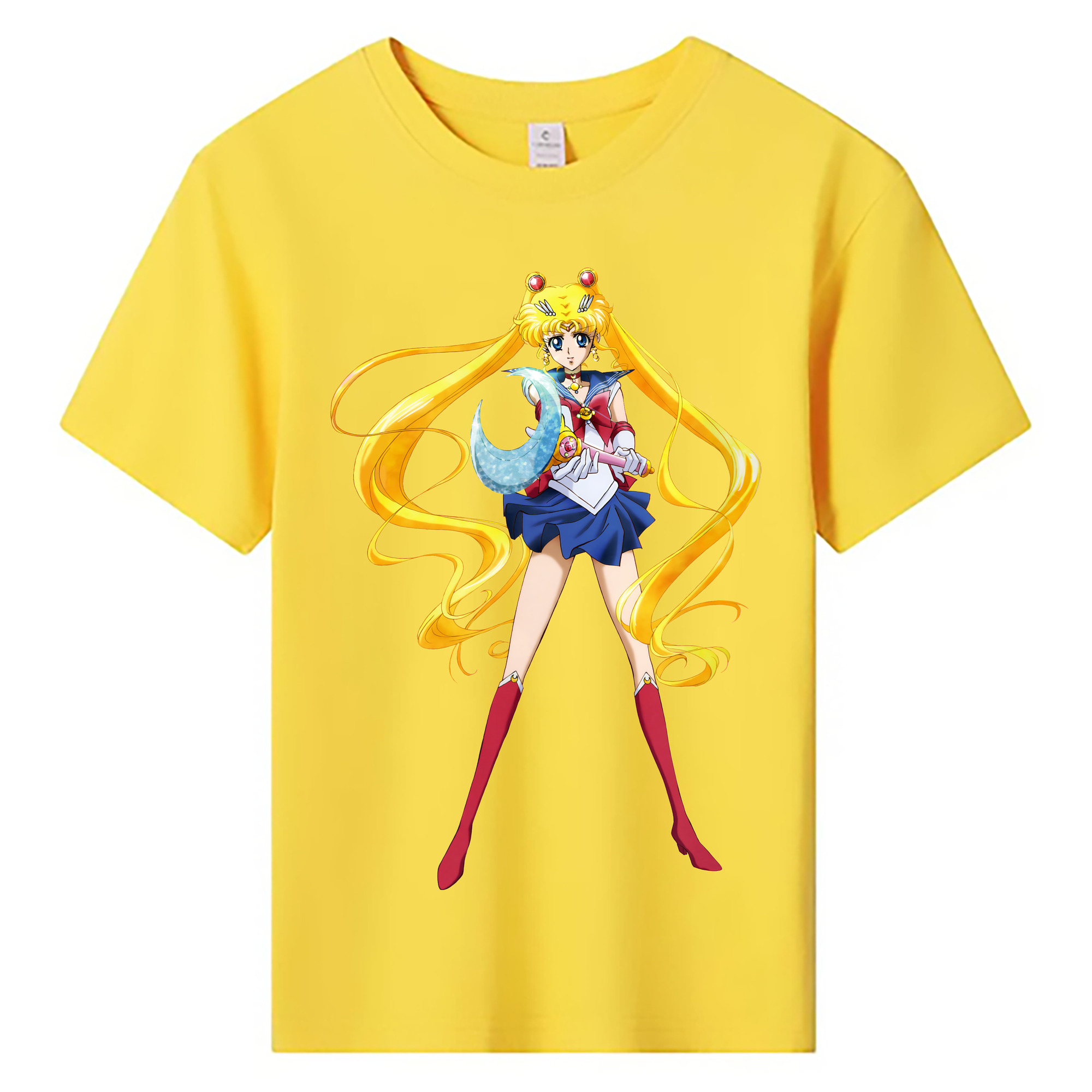 （画像用） 美少女戦士セーラームーン 月野 うさぎ つきの うさぎ Sailor Moon Tsukino Usagi 綿100％キッズTシャツ（フロントプリント）