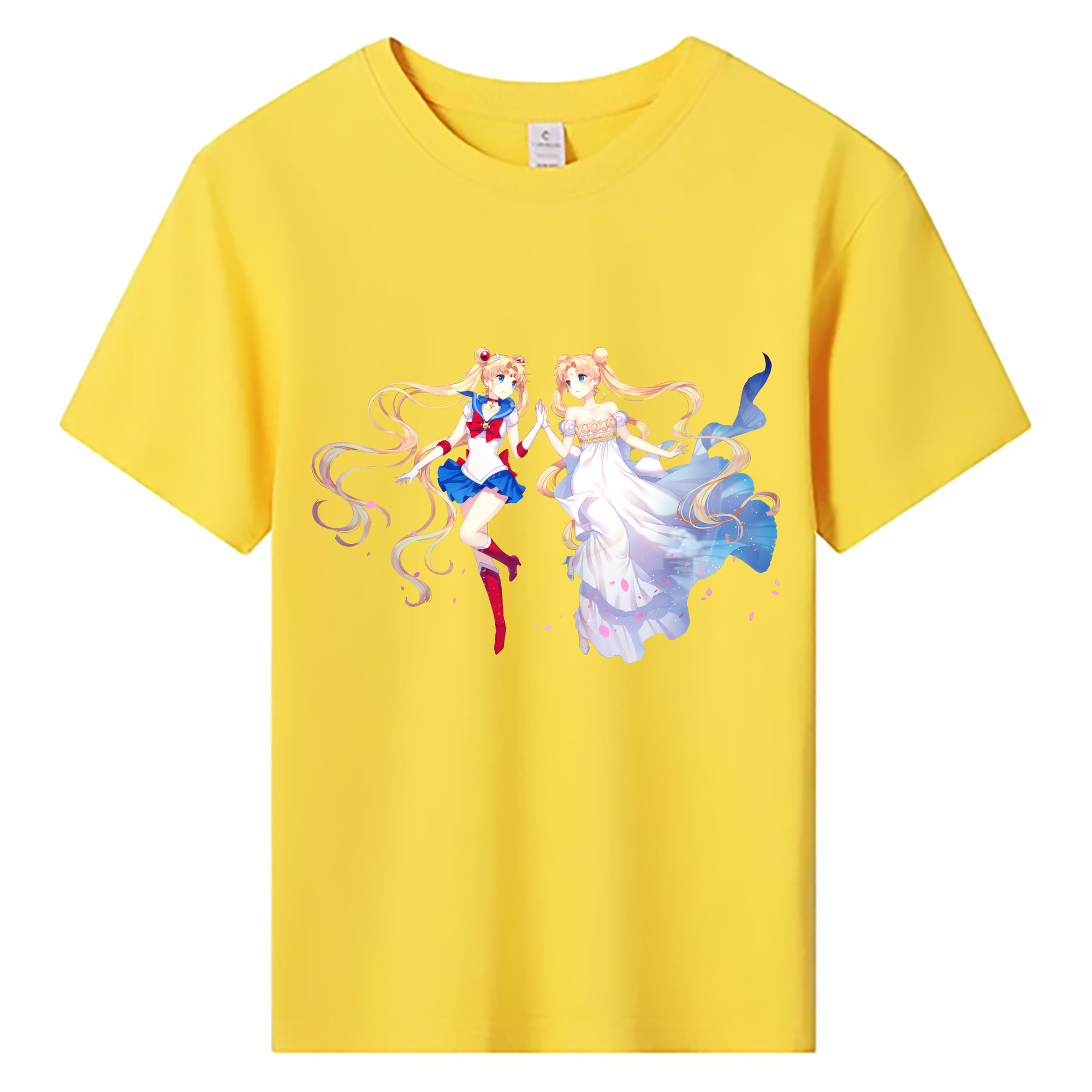 （画像用） 美少女戦士セーラームーン 月野 うさぎ つきの うさぎ Sailor Moon Tsukino Usagi 綿100％キッズTシャツ（フロントプリント）