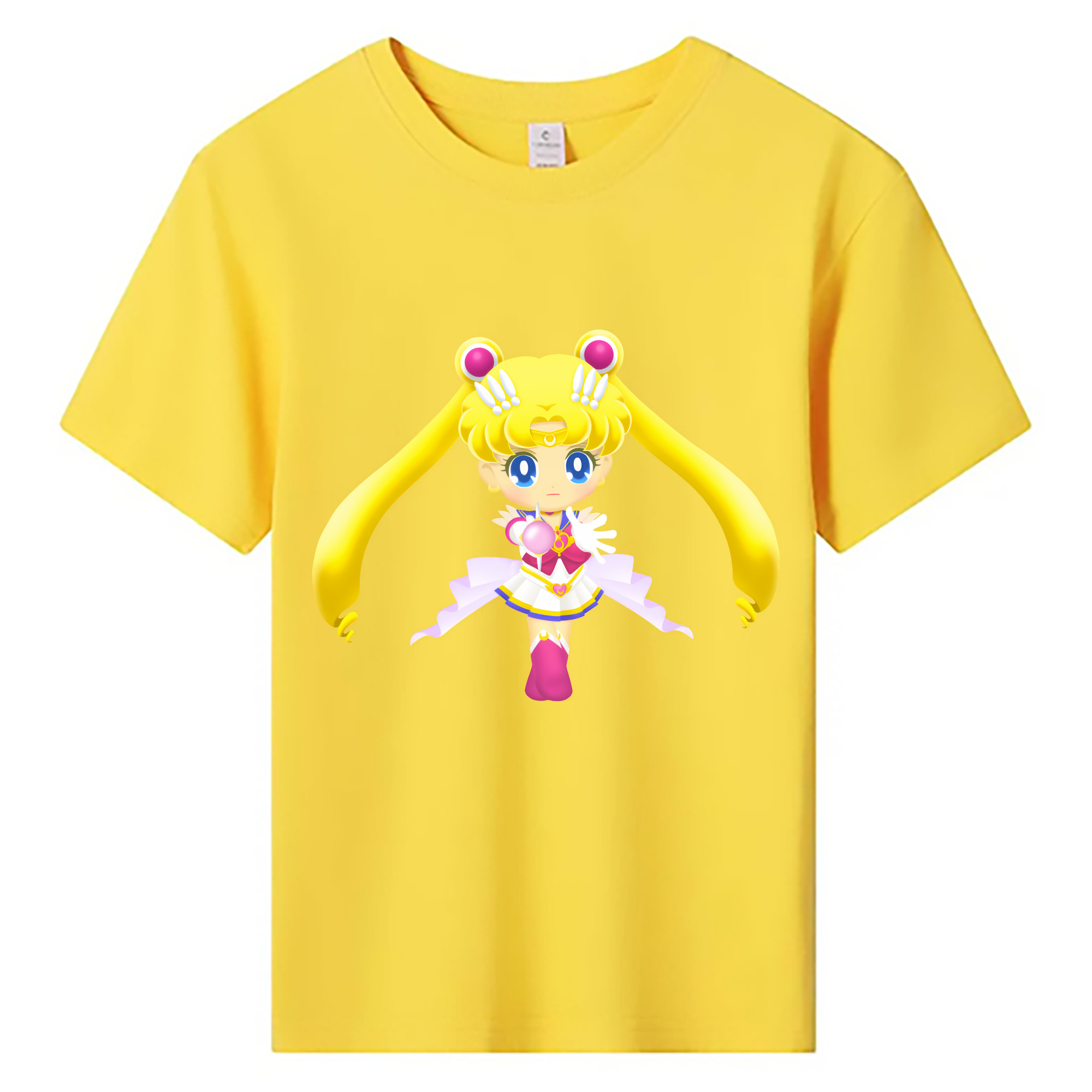 （画像用） 美少女戦士セーラームーン 月野 うさぎ つきの うさぎ Sailor Moon Tsukino Usagi 綿100％キッズTシャツ（フロントプリント）