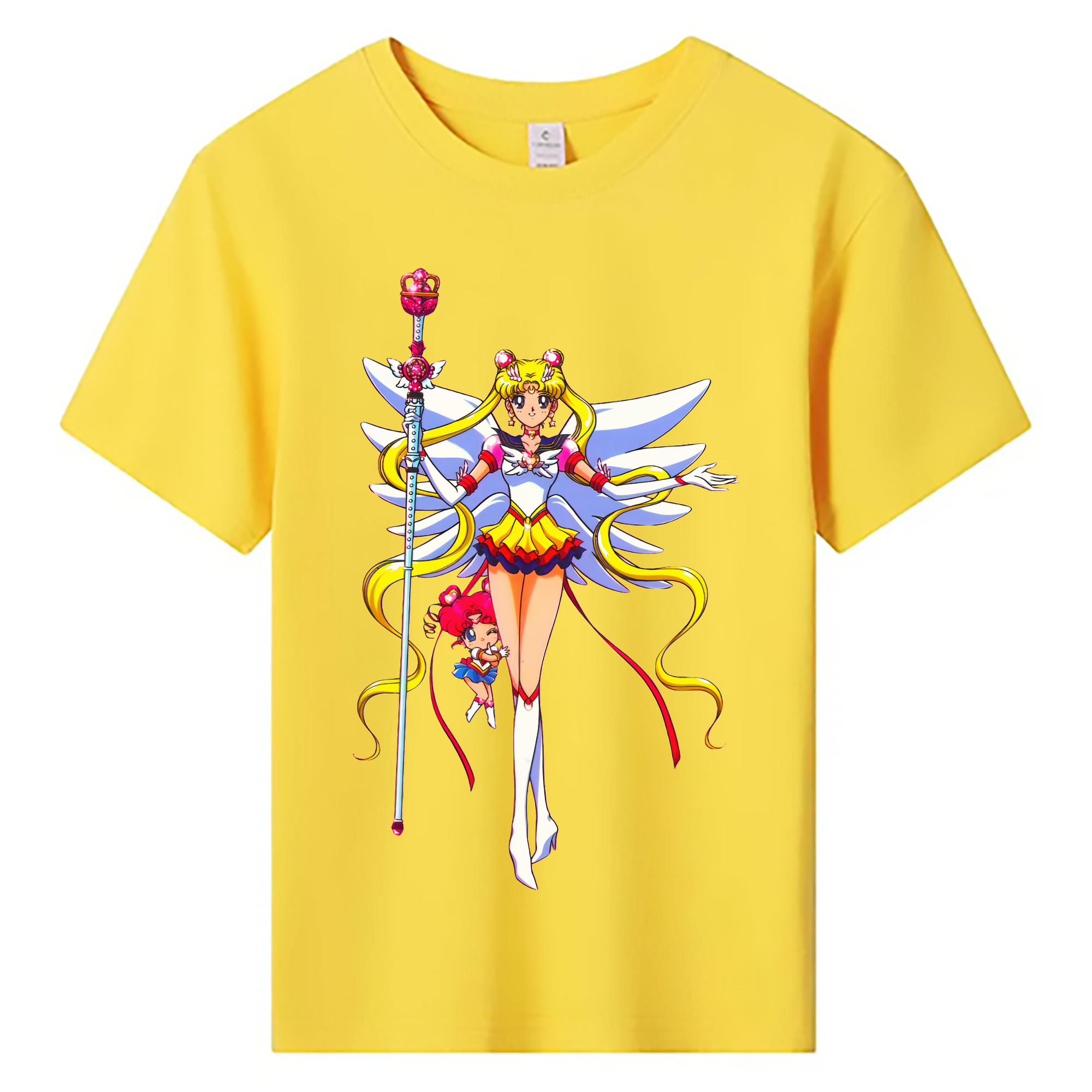 （画像用） 美少女戦士セーラームーン 月野 うさぎ つきの うさぎ Sailor Moon Tsukino Usagi 綿100％キッズTシャツ（フロントプリント）