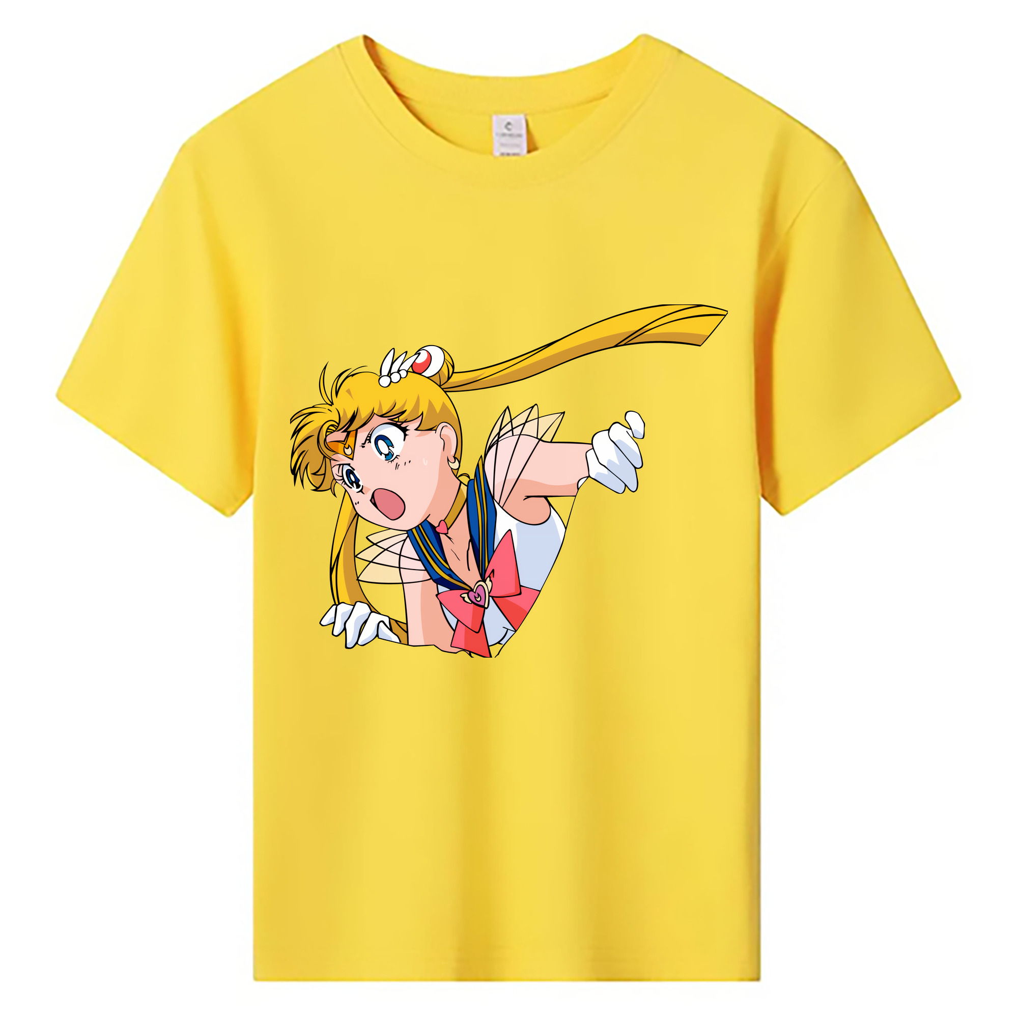 （画像用） 美少女戦士セーラームーン 月野 うさぎ つきの うさぎ Sailor Moon Tsukino Usagi 綿100％キッズTシャツ（フロントプリント）