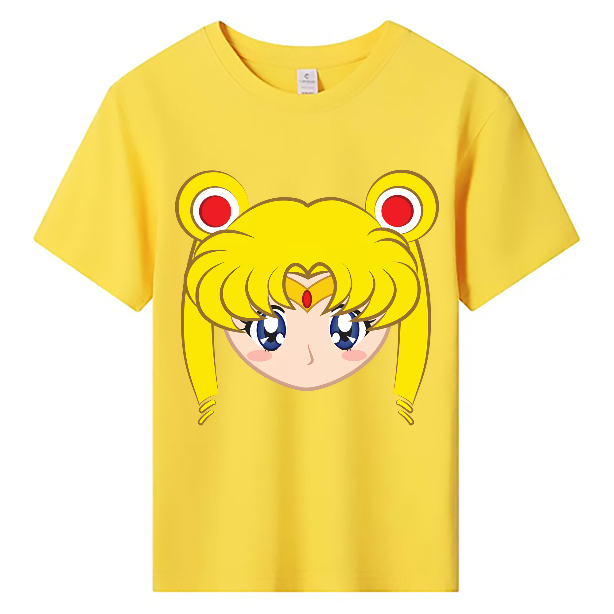 （画像用） 美少女戦士セーラームーン 月野 うさぎ つきの うさぎ Sailor Moon Tsukino Usagi 綿100％キッズTシャツ（フロントプリント）