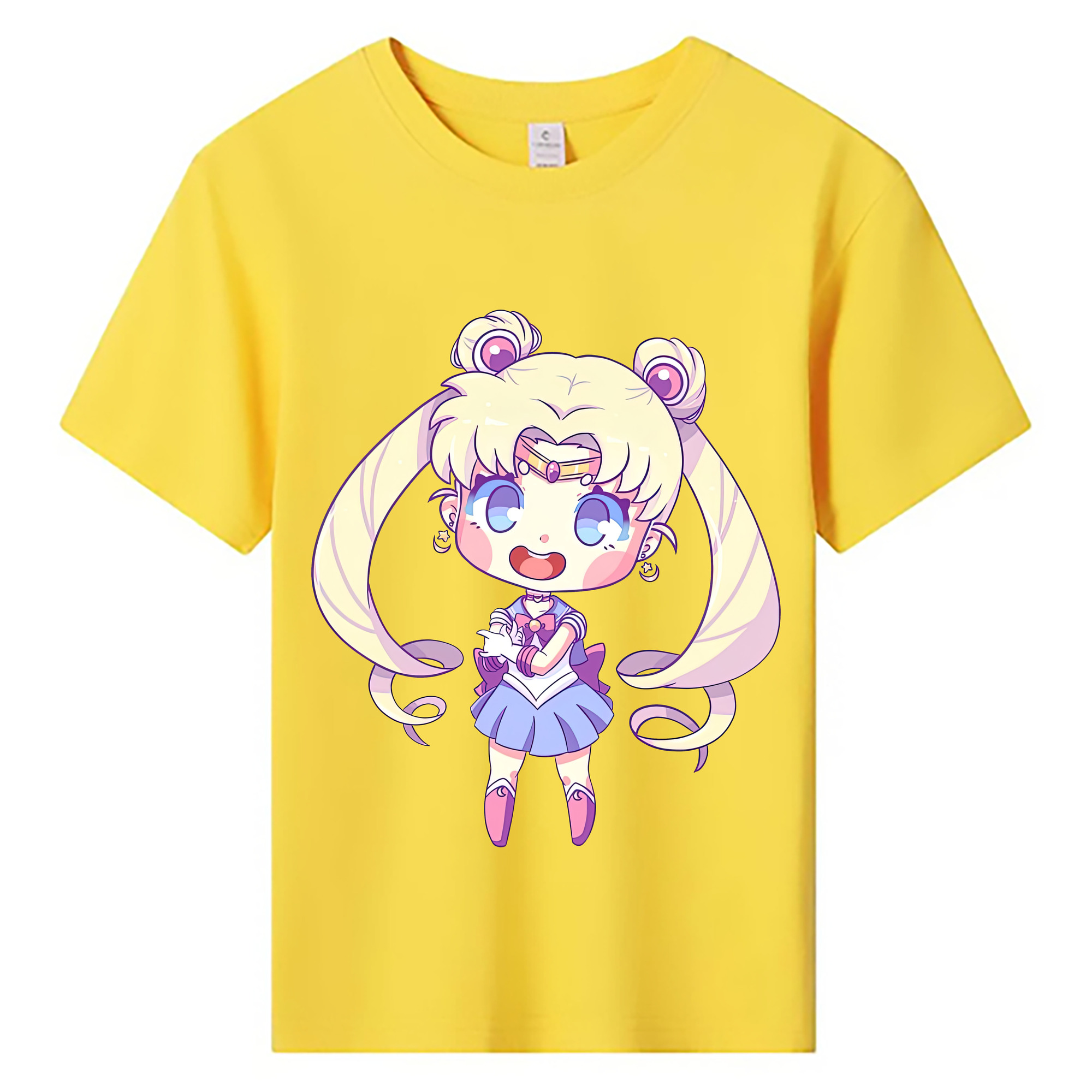 （画像用） 美少女戦士セーラームーン 月野 うさぎ つきの うさぎ Sailor Moon Tsukino Usagi 綿100％キッズTシャツ（フロントプリント）