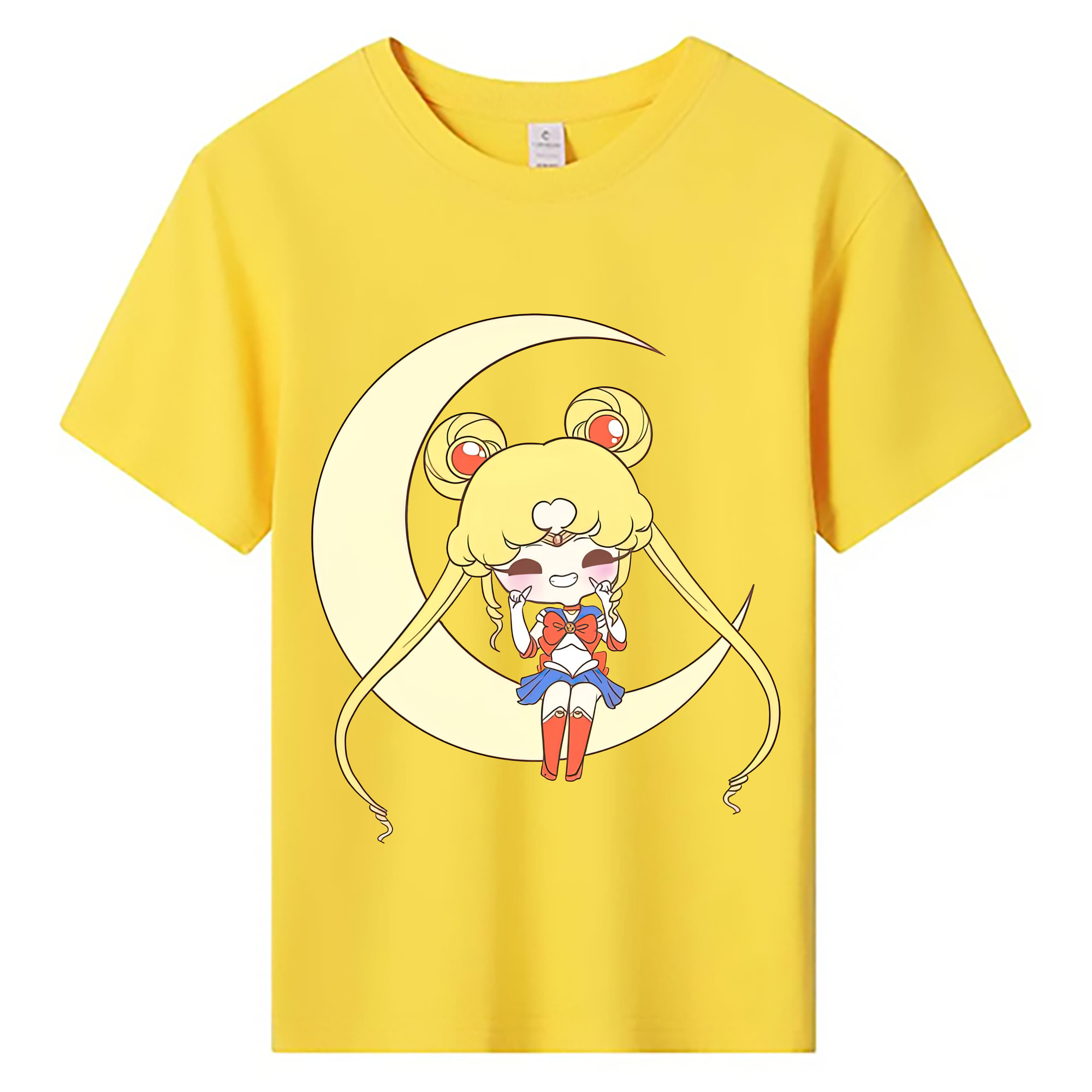 （画像用） 美少女戦士セーラームーン 月野 うさぎ つきの うさぎ Sailor Moon Tsukino Usagi 綿100％キッズTシャツ（フロントプリント）