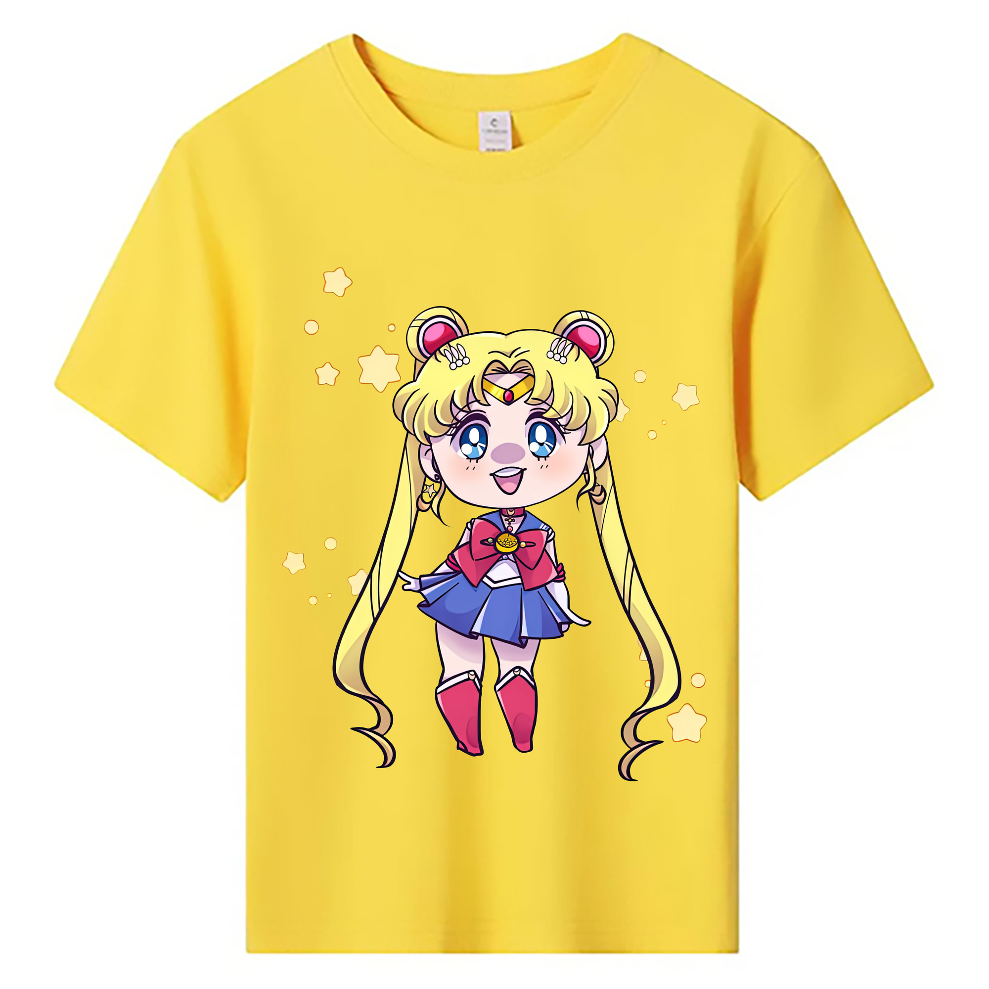 （画像用） 美少女戦士セーラームーン 月野 うさぎ つきの うさぎ Sailor Moon Tsukino Usagi 綿100％キッズTシャツ（フロントプリント）