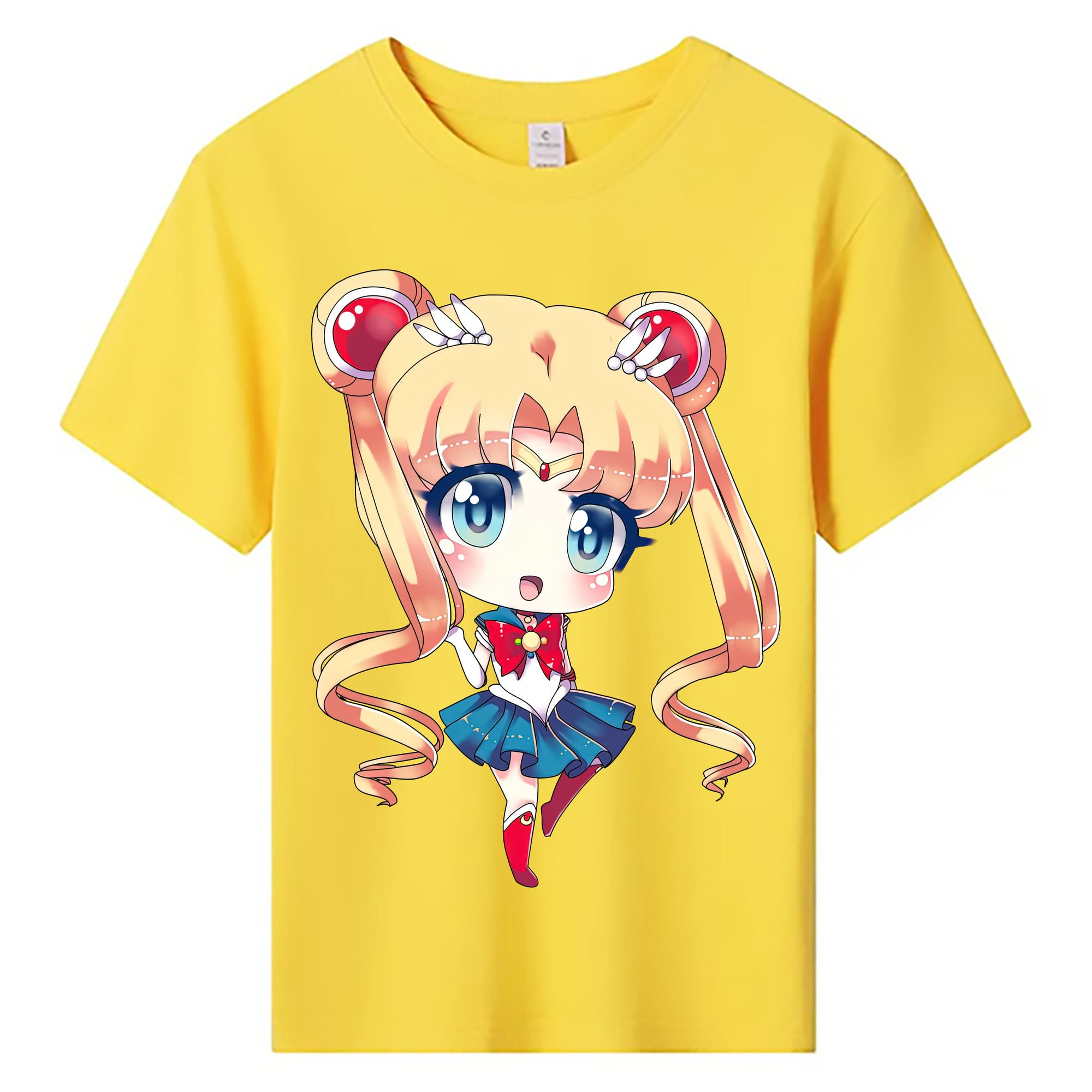（画像用） 美少女戦士セーラームーン 月野 うさぎ つきの うさぎ Sailor Moon Tsukino Usagi 綿100％キッズTシャツ（フロントプリント）