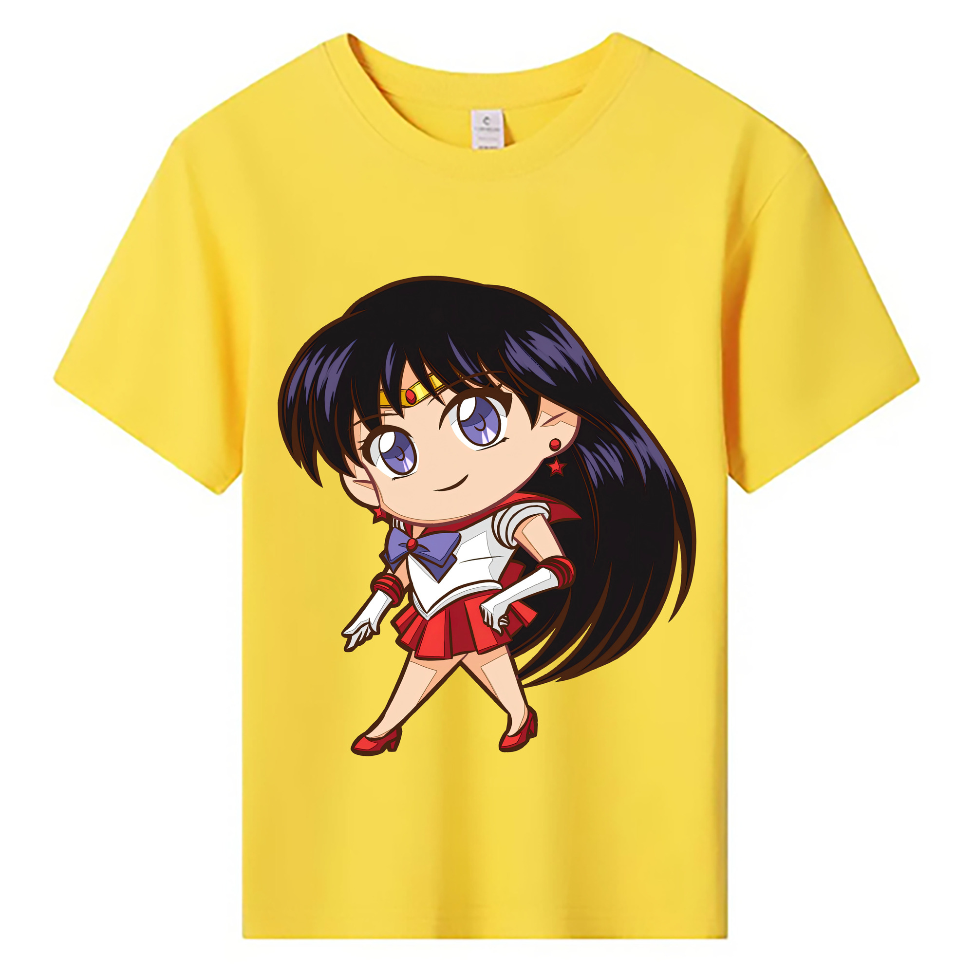 （画像用） 美少女戦士セーラームーン 火野レイ ひの レイ Sailor Moon Hino Rei （セーラーマーズ,Sailor Mars） 綿100％キッズTシャツ（フロントプリント）