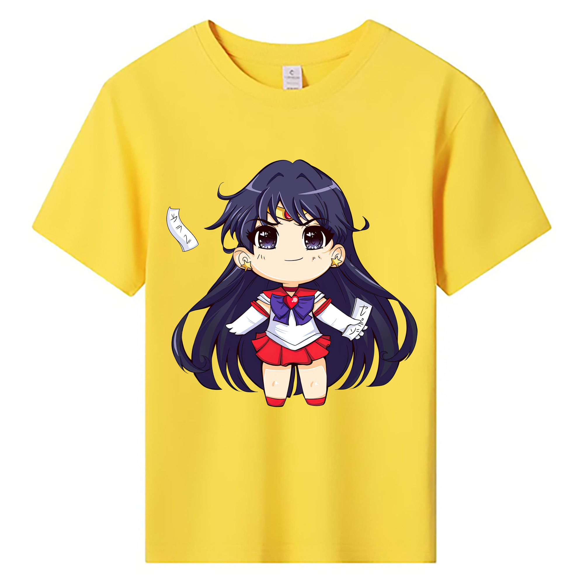 （画像用） 美少女戦士セーラームーン 火野レイ ひの レイ Sailor Moon Hino Rei （セーラーマーズ,Sailor Mars） 綿100％キッズTシャツ（フロントプリント）