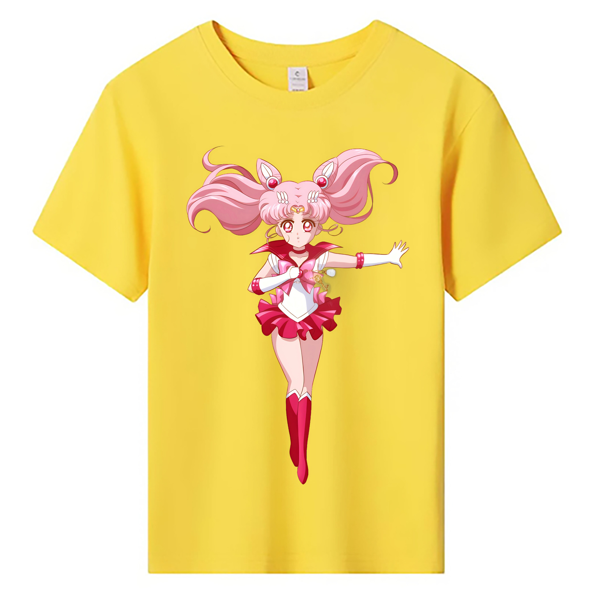 （画像用） 美少女戦士セーラームーン ちびうさ Sailor Moon Chibiusa Tsukino Usagi Small Lady Serenity 綿100％キッズTシャツ（フロントプリント）
