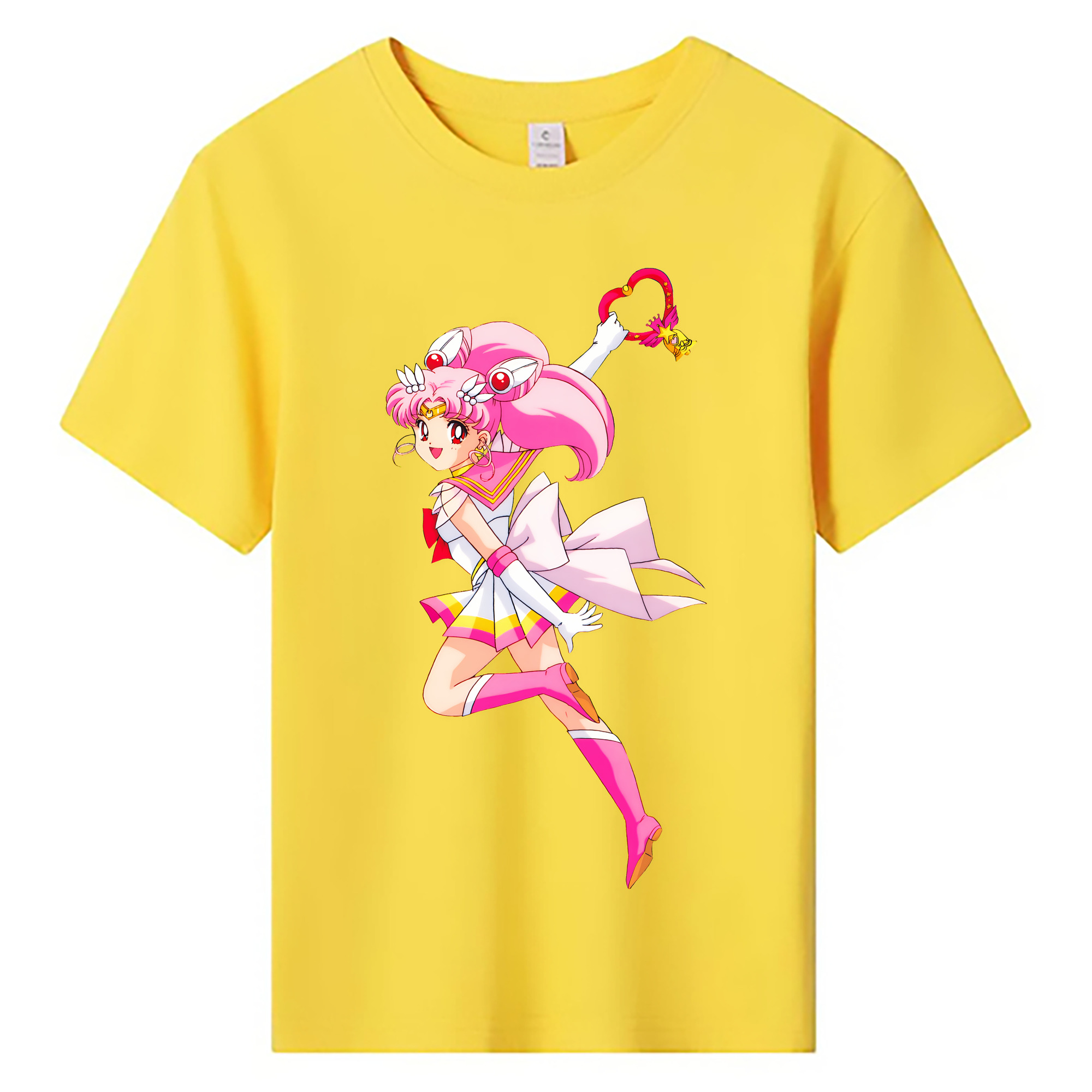 （画像用） 美少女戦士セーラームーン ちびうさ Sailor Moon Chibiusa Tsukino Usagi Small Lady Serenity 綿100％キッズTシャツ（フロントプリント）
