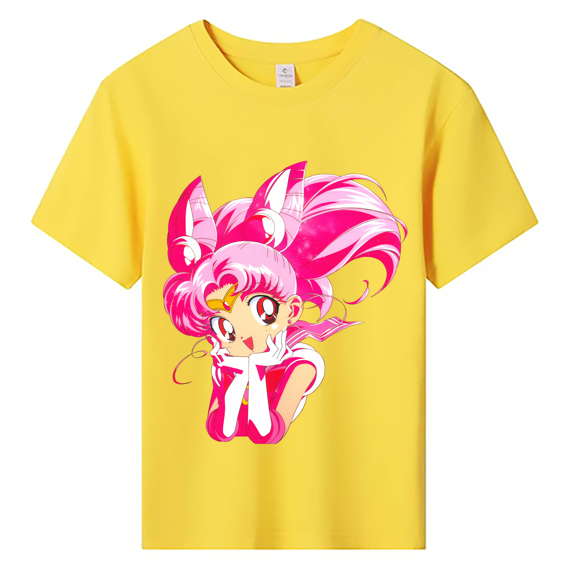 （画像用） 美少女戦士セーラームーン ちびうさ Sailor Moon Chibiusa Tsukino Usagi Small Lady Serenity 綿100％キッズTシャツ（フロントプリント）