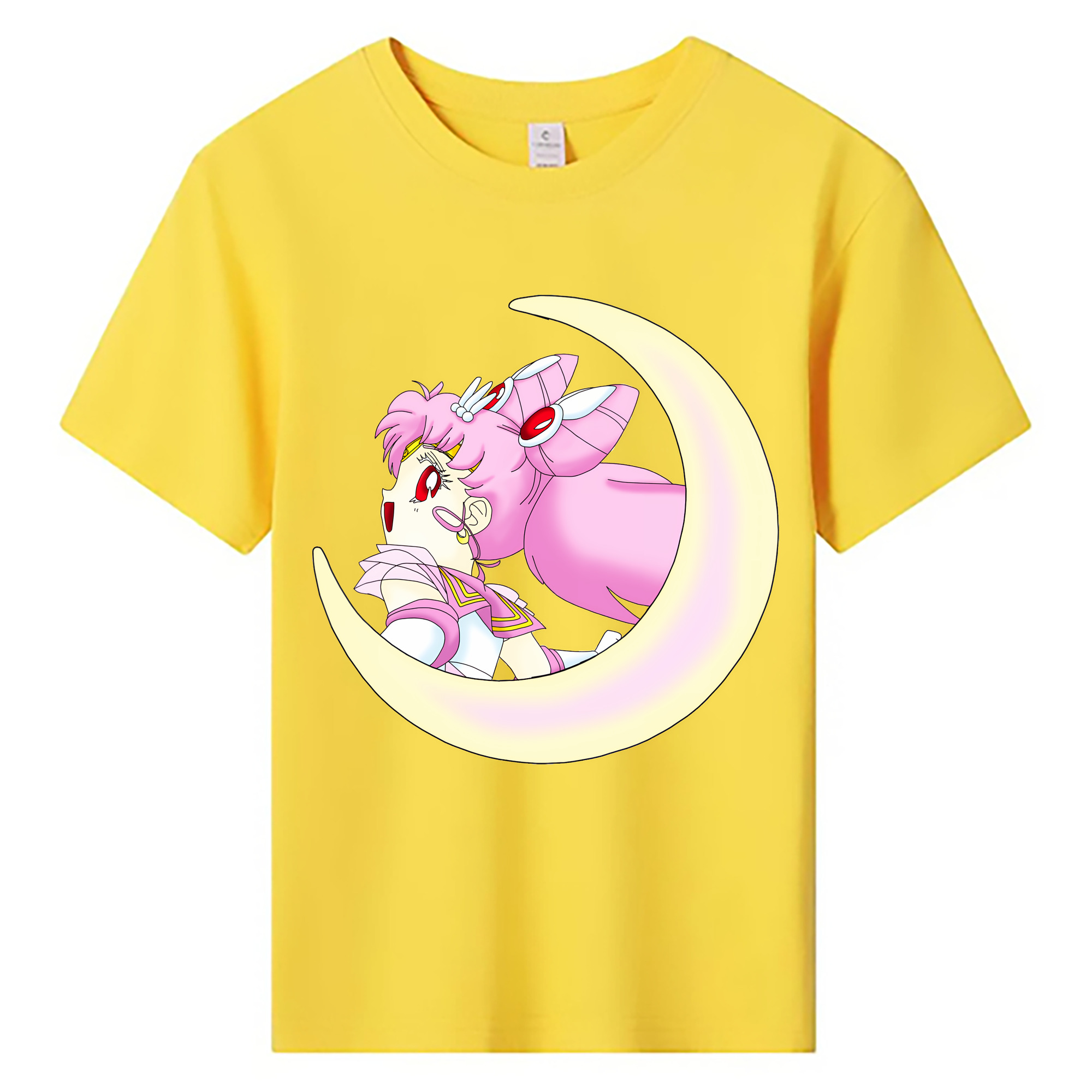 （画像用） 美少女戦士セーラームーン ちびうさ Sailor Moon Chibiusa Tsukino Usagi Small Lady Serenity 綿100％キッズTシャツ（フロントプリント）