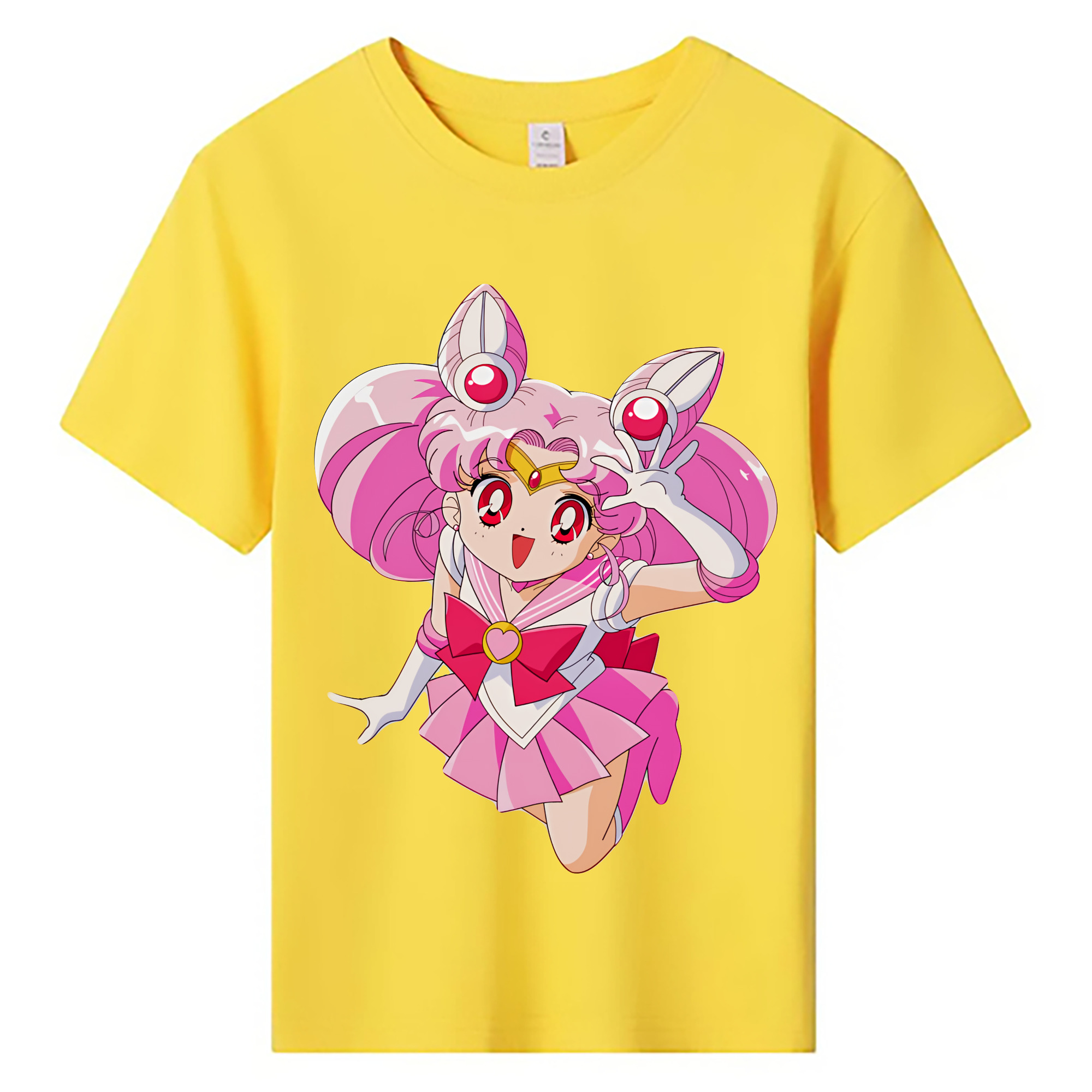 （画像用） 美少女戦士セーラームーン ちびうさ Sailor Moon Chibiusa Tsukino Usagi Small Lady Serenity 綿100％キッズTシャツ（フロントプリント）