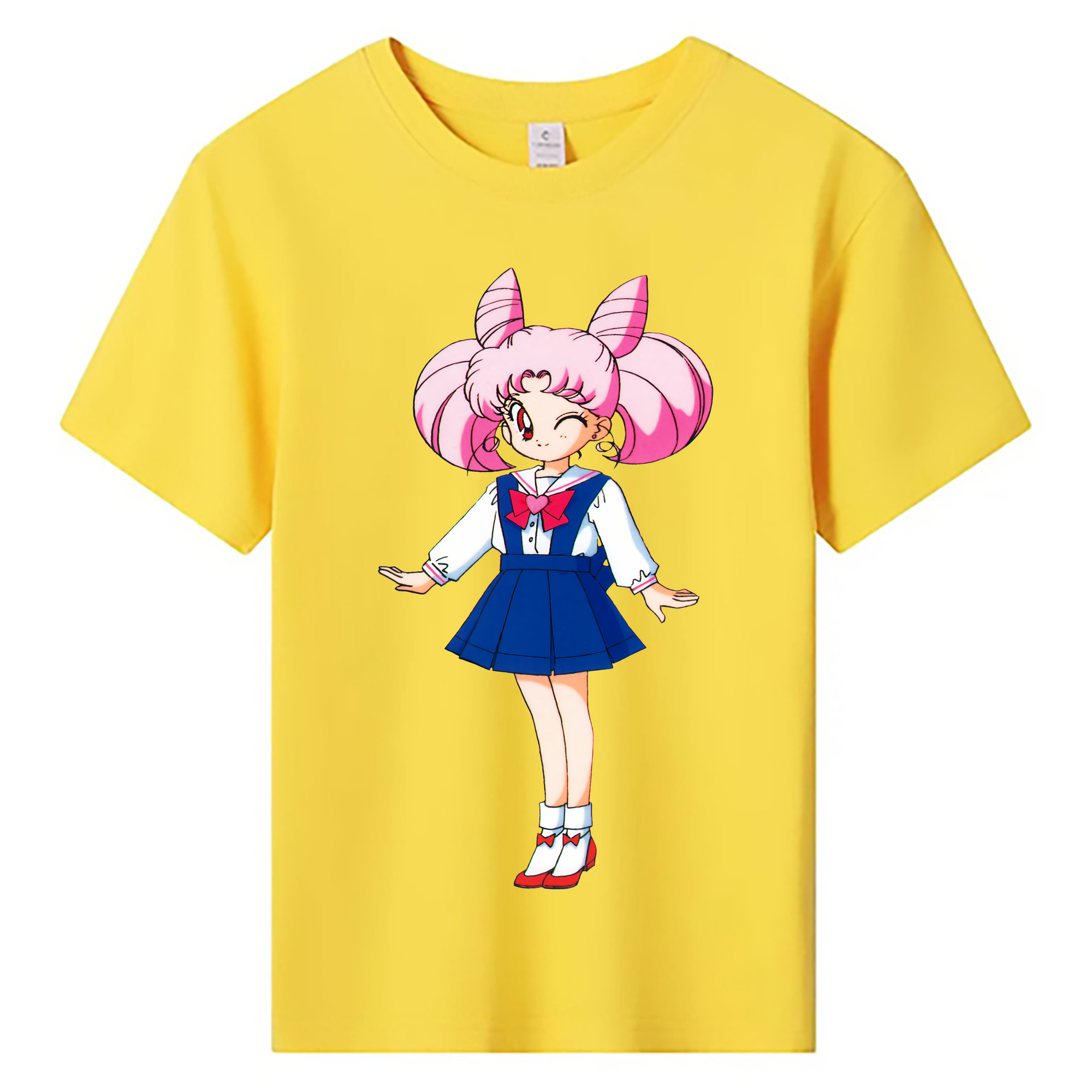 （画像用） 美少女戦士セーラームーン ちびうさ Sailor Moon Chibiusa Tsukino Usagi Small Lady Serenity 綿100％キッズTシャツ（フロントプリント）