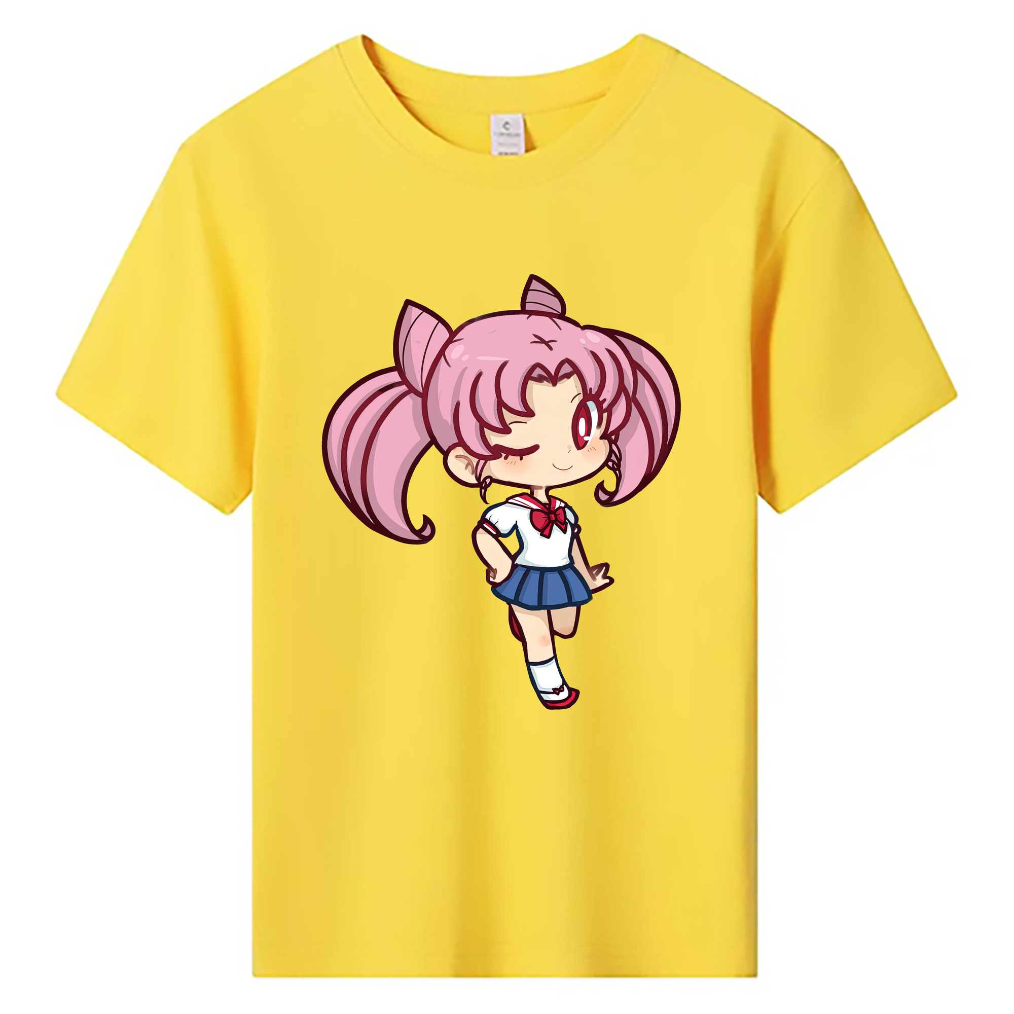 （画像用） 美少女戦士セーラームーン ちびうさ Sailor Moon Chibiusa Tsukino Usagi Small Lady Serenity 綿100％キッズTシャツ（フロントプリント）
