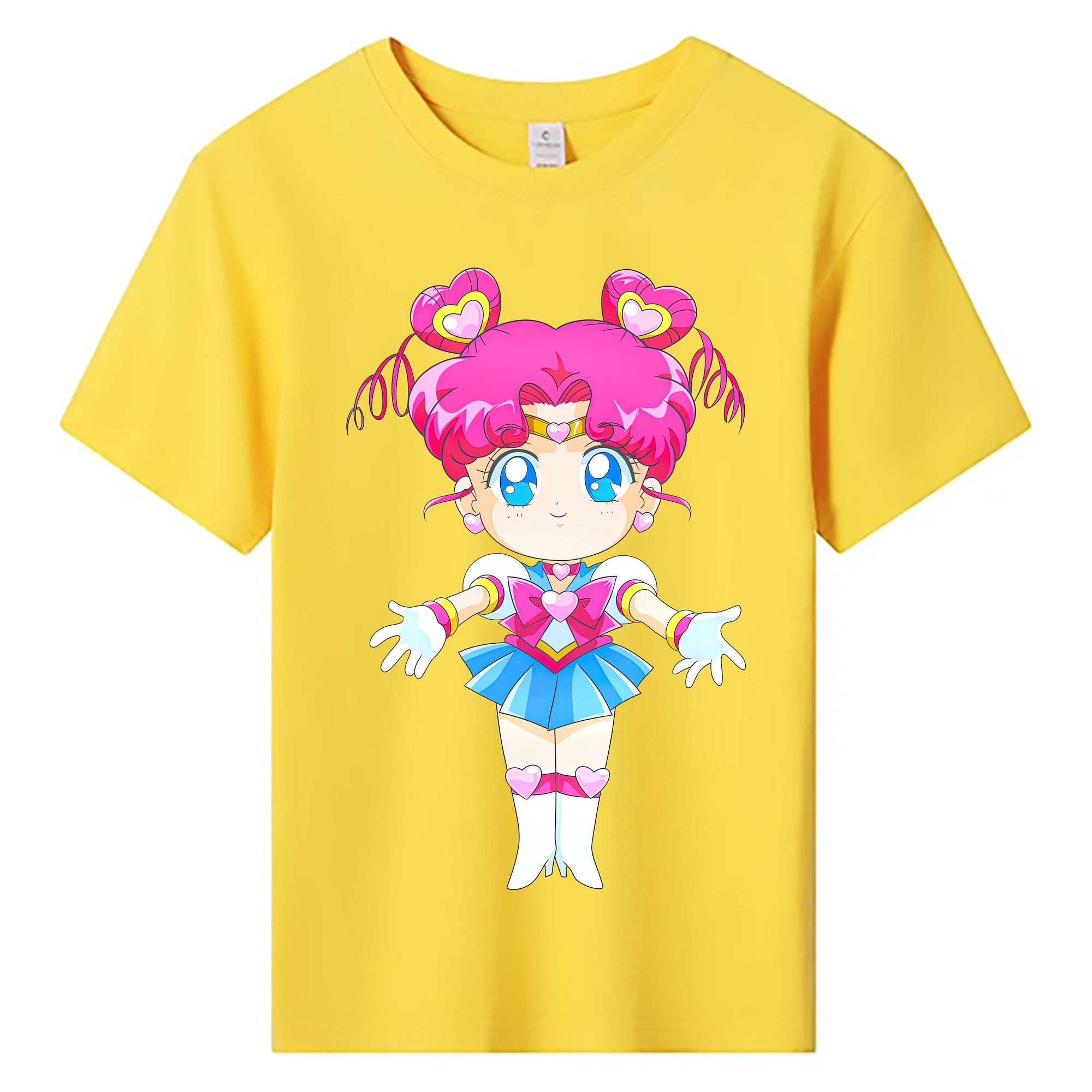 （画像用） 美少女戦士セーラームーン ちびうさ Sailor Moon Chibiusa Tsukino Usagi Small Lady Serenity 綿100％キッズTシャツ（フロントプリント）