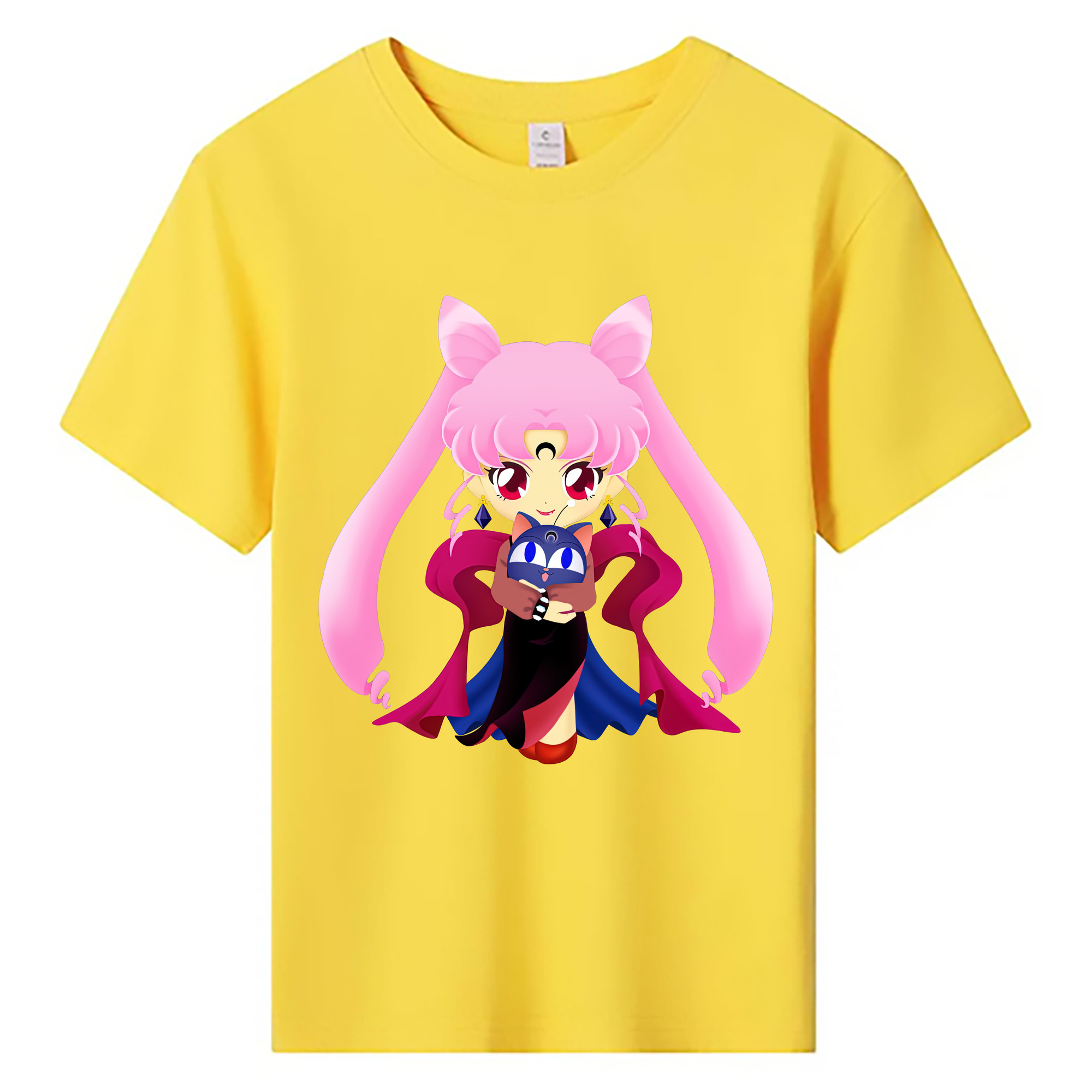 （画像用） 美少女戦士セーラームーン ちびうさ Sailor Moon Chibiusa Tsukino Usagi Small Lady Serenity 綿100％キッズTシャツ（フロントプリント）
