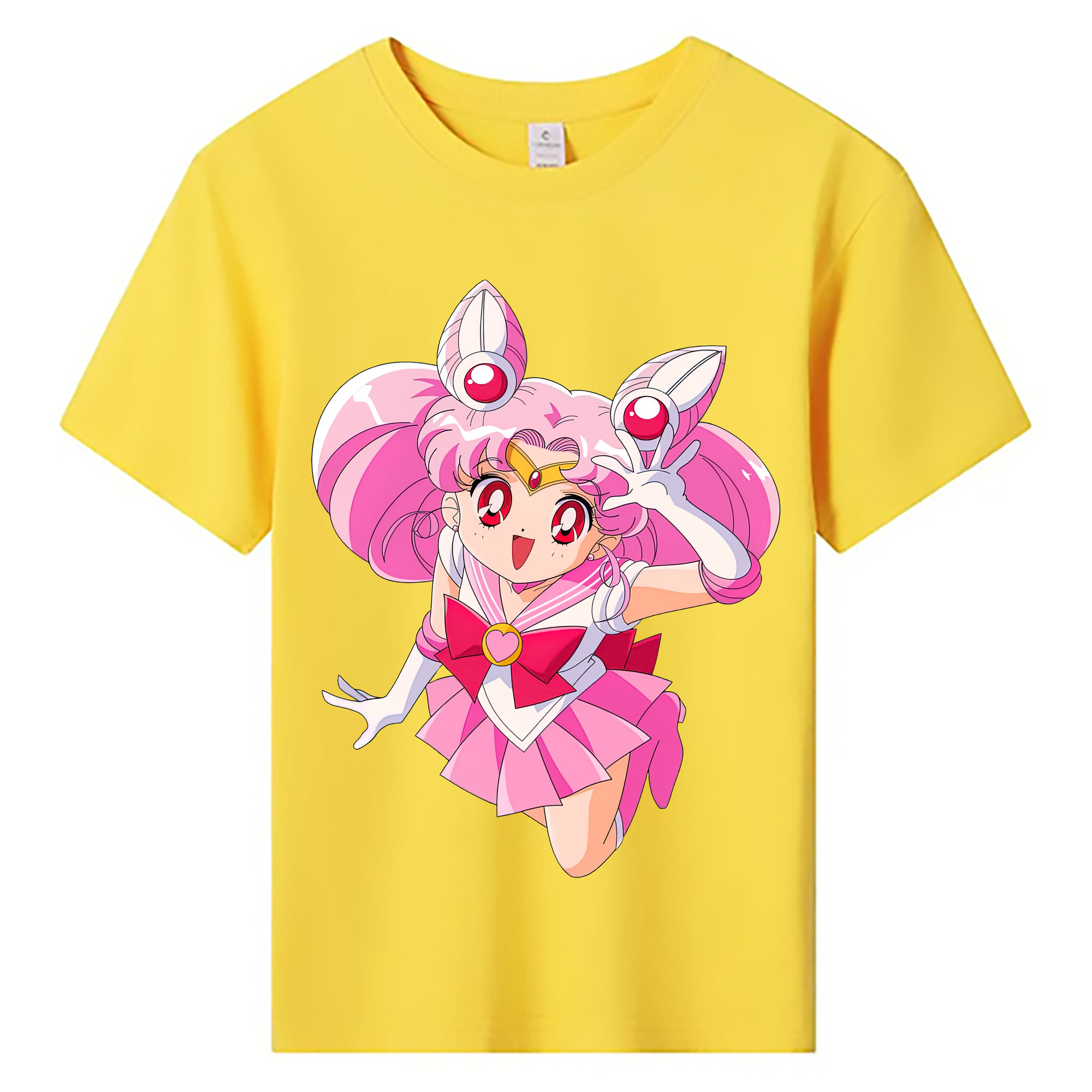 （画像用） 美少女戦士セーラームーン ちびうさ Sailor Moon Chibiusa Tsukino Usagi Small Lady Serenity 綿100％キッズTシャツ（フロントプリント）