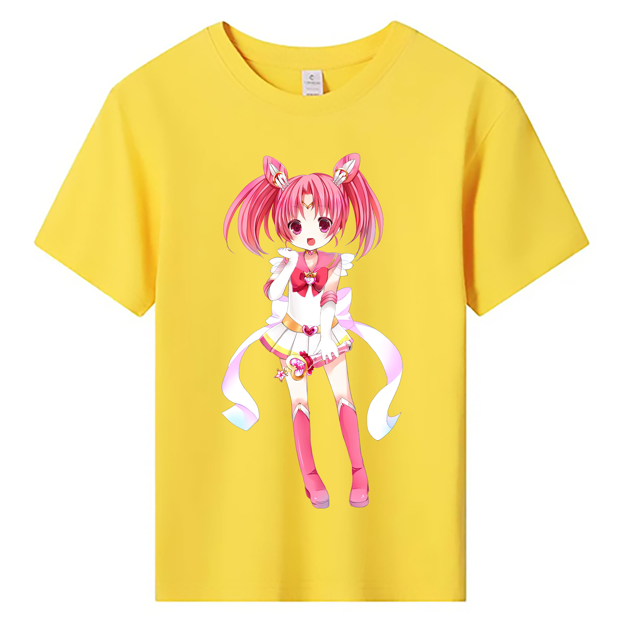 （画像用） 美少女戦士セーラームーン ちびうさ Sailor Moon Chibiusa Tsukino Usagi Small Lady Serenity 綿100％キッズTシャツ（フロントプリント）