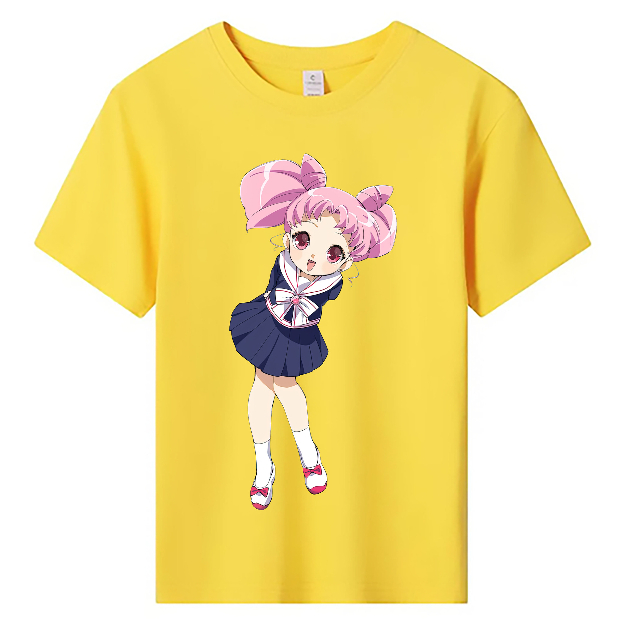 （画像用） 美少女戦士セーラームーン ちびうさ Sailor Moon Chibiusa Tsukino Usagi Small Lady Serenity 綿100％キッズTシャツ（フロントプリント）