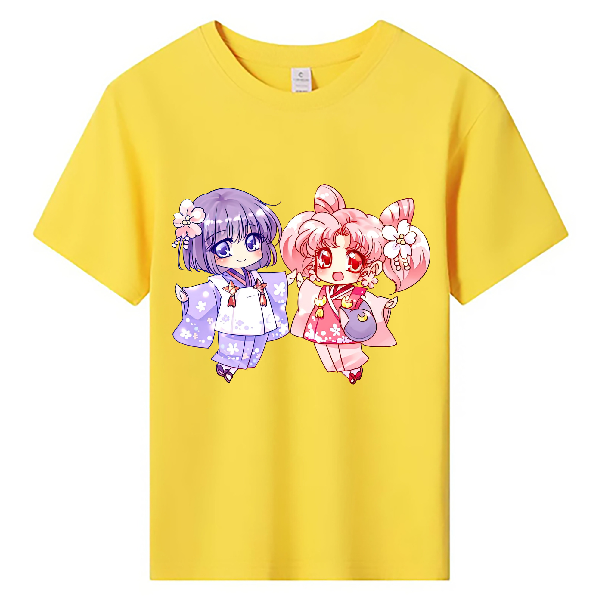 （画像用） 美少女戦士セーラームーン ちびうさ Sailor Moon Chibiusa Tsukino Usagi Small Lady Serenity 綿100％キッズTシャツ（フロントプリント）