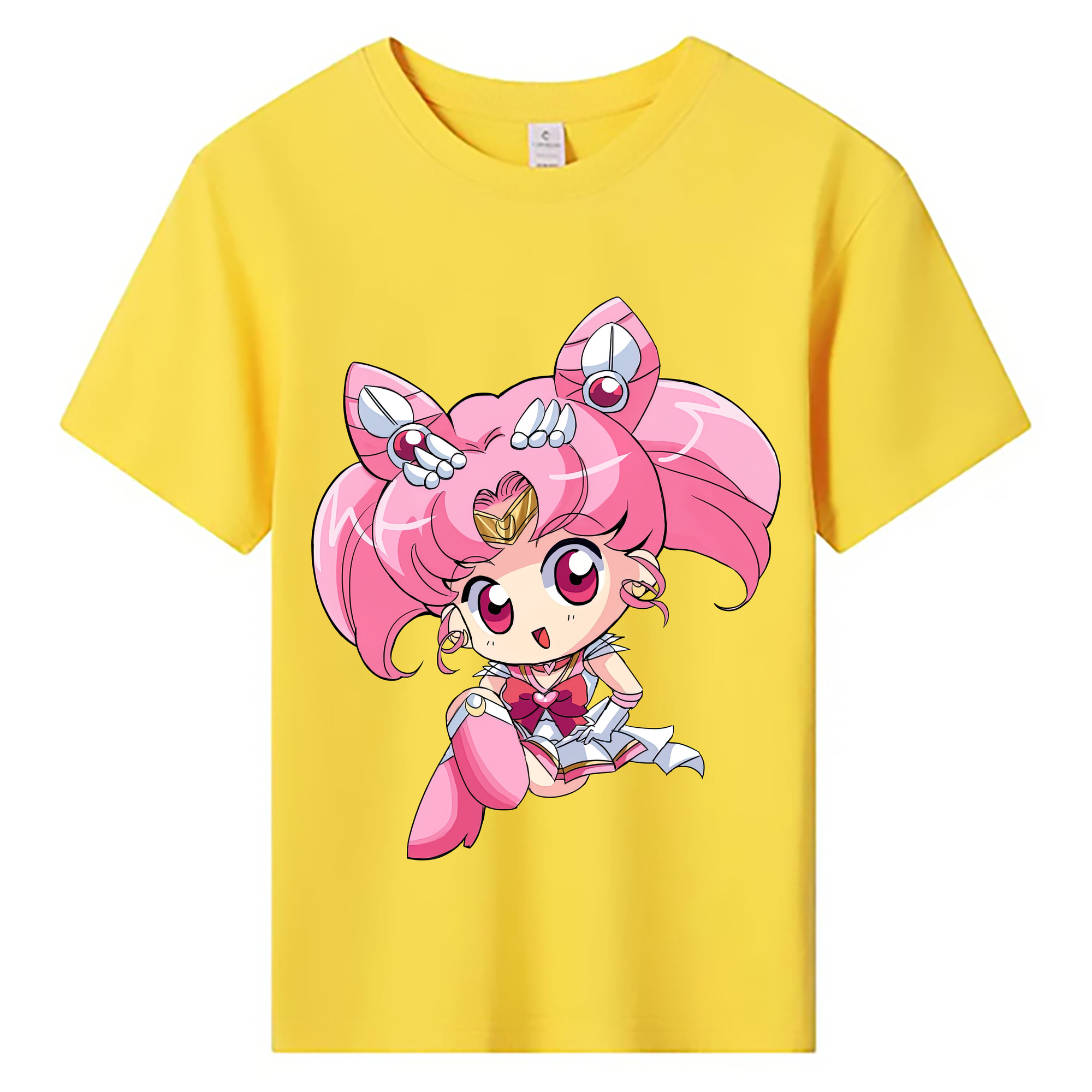 （画像用） 美少女戦士セーラームーン ちびうさ Sailor Moon Chibiusa Tsukino Usagi Small Lady Serenity 綿100％キッズTシャツ（フロントプリント）