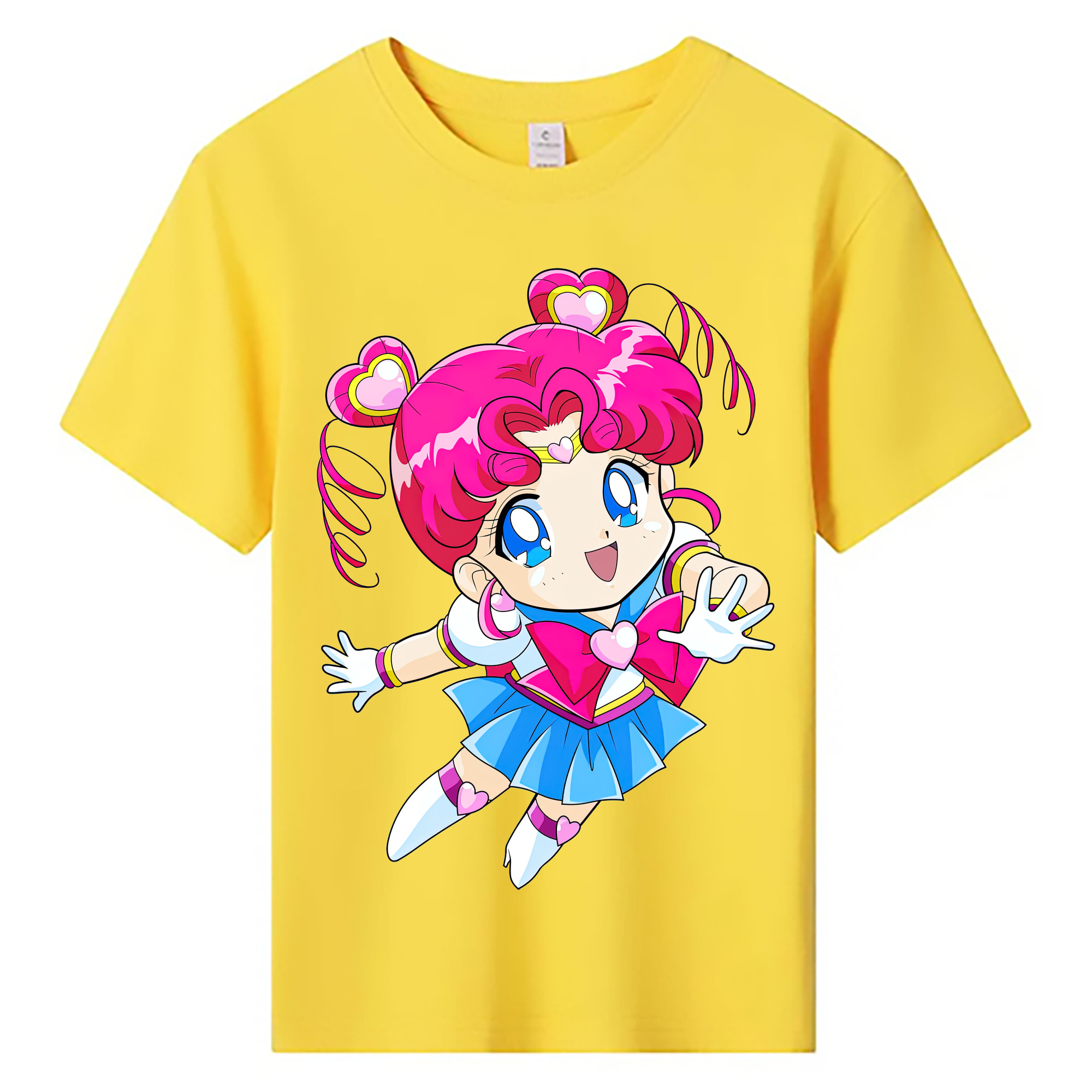 （画像用） 美少女戦士セーラームーン ちびうさ Sailor Moon Chibiusa Tsukino Usagi Small Lady Serenity 綿100％キッズTシャツ（フロントプリント）
