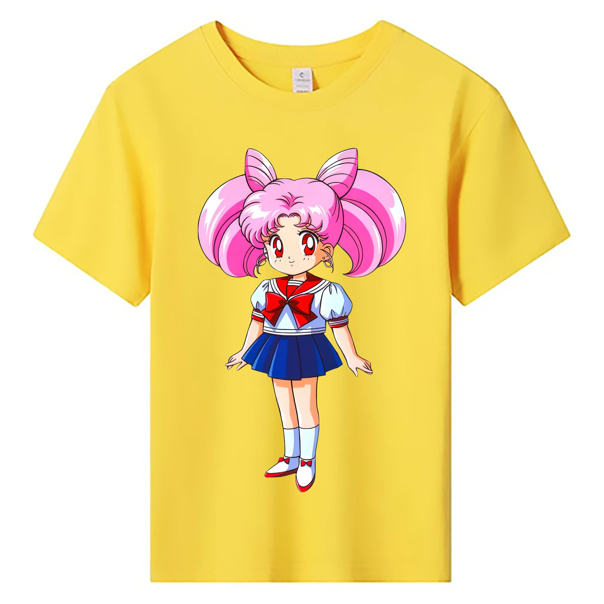 （画像用） 美少女戦士セーラームーン ちびうさ Sailor Moon Chibiusa Tsukino Usagi Small Lady Serenity 綿100％キッズTシャツ（フロントプリント）