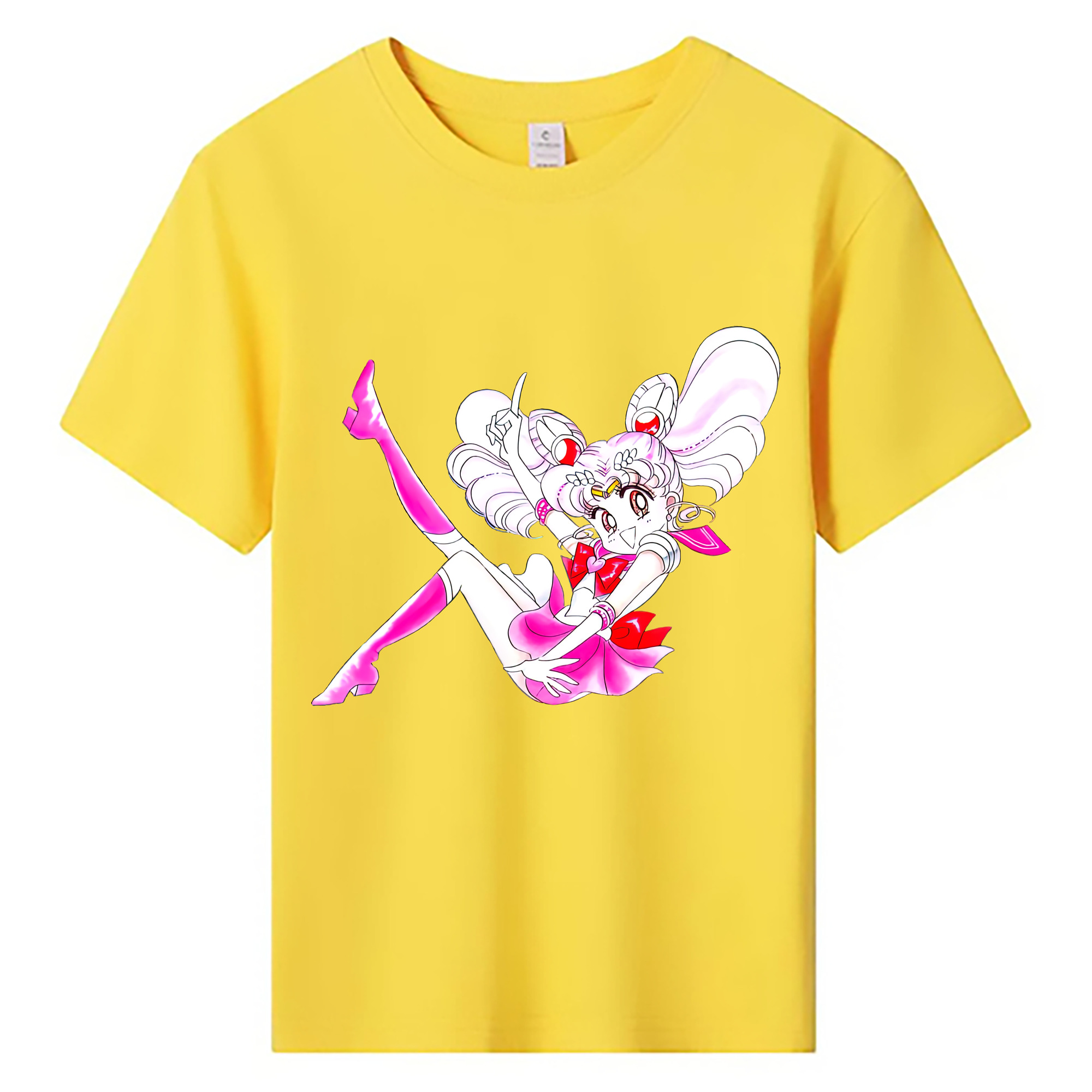 （画像用） 美少女戦士セーラームーン ちびうさ Sailor Moon Chibiusa Tsukino Usagi Small Lady Serenity 綿100％キッズTシャツ（フロントプリント）