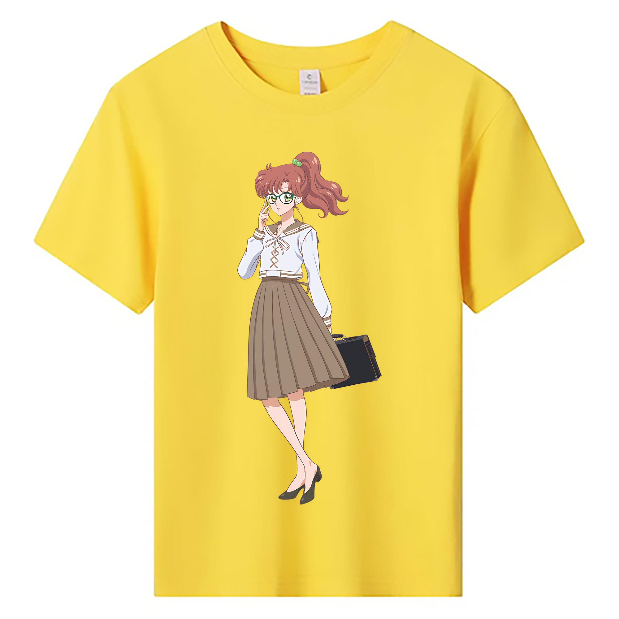 （画像用） 美少女戦士セーラームーン 木野 まこと きの まこと Sailor Moon Kino Makoto （セーラージュピター；Sailor Jupiter） 綿100％キッズTシャツ（フロントプリント）