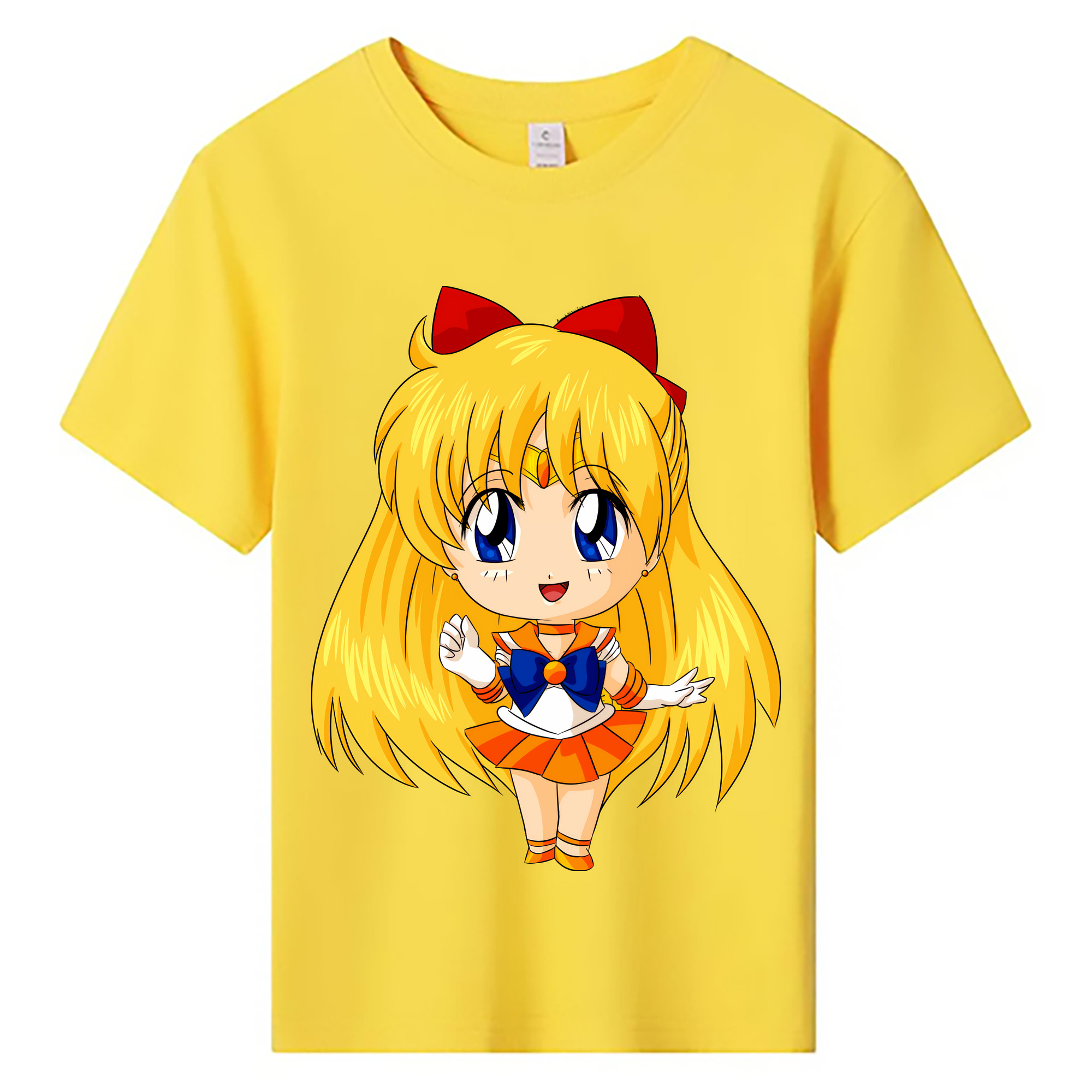 （画像用） 美少女戦士セーラームーン 愛野 美奈子 あいの みなこ Sailor Moon Aino Minako 綿100％キッズTシャツ（フロントプリント）