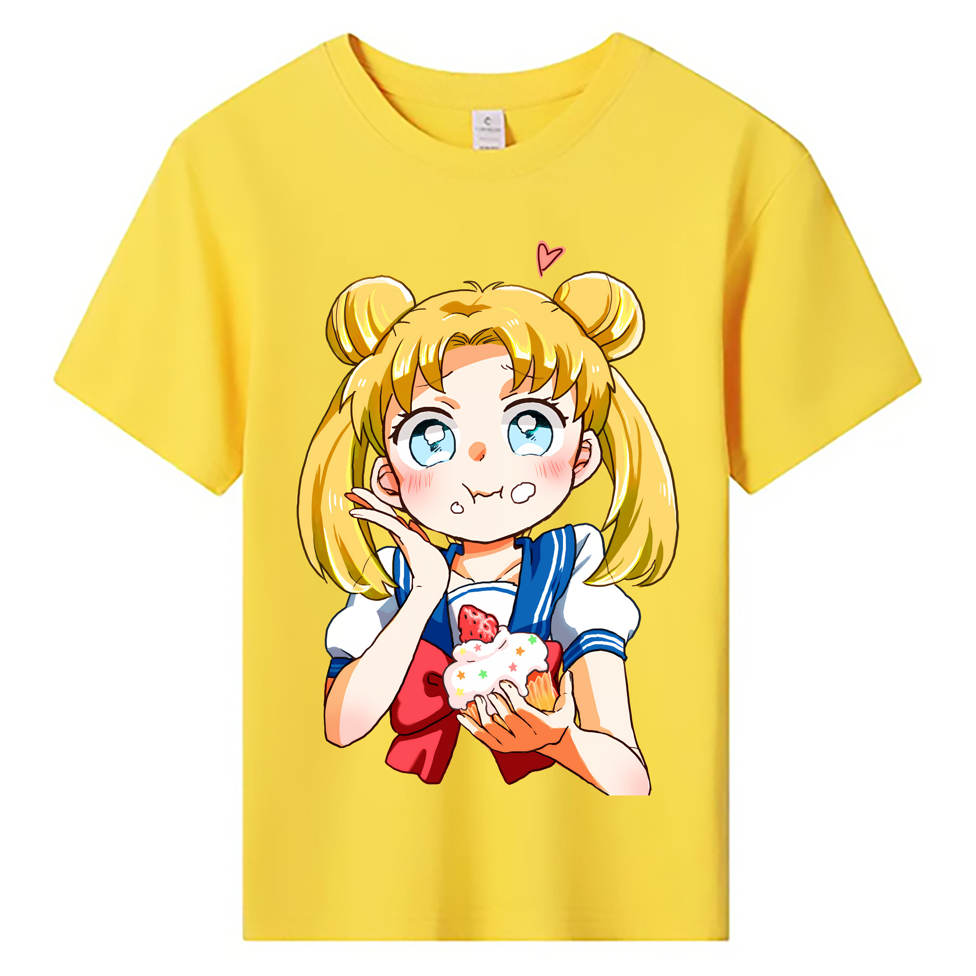 （画像用） 美少女戦士セーラームーン 愛野 美奈子 あいの みなこ Sailor Moon Aino Minako 綿100％キッズTシャツ（フロントプリント）