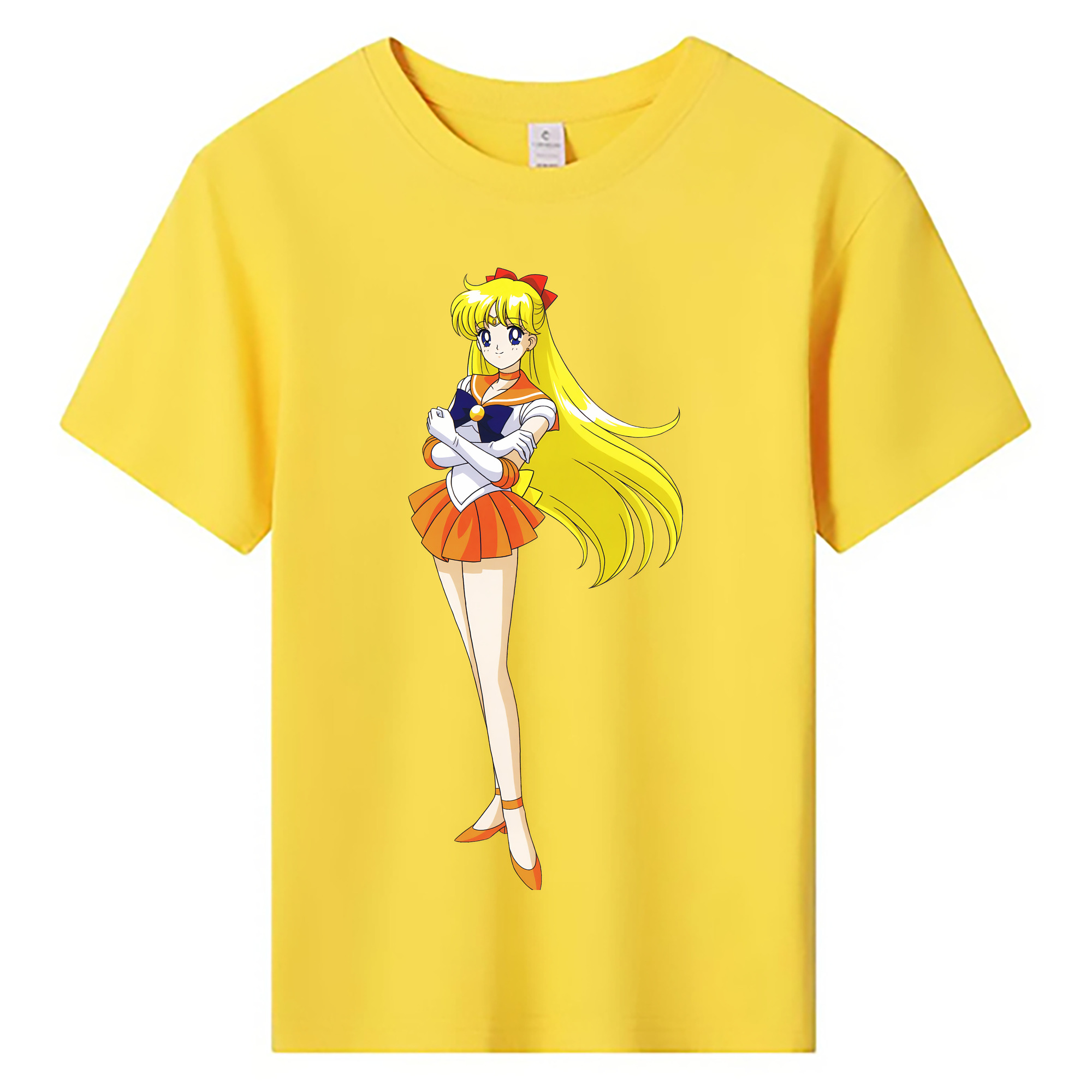 （画像用） 美少女戦士セーラームーン 愛野 美奈子 あいの みなこ Sailor Moon Aino Minako 綿100％キッズTシャツ（フロントプリント）