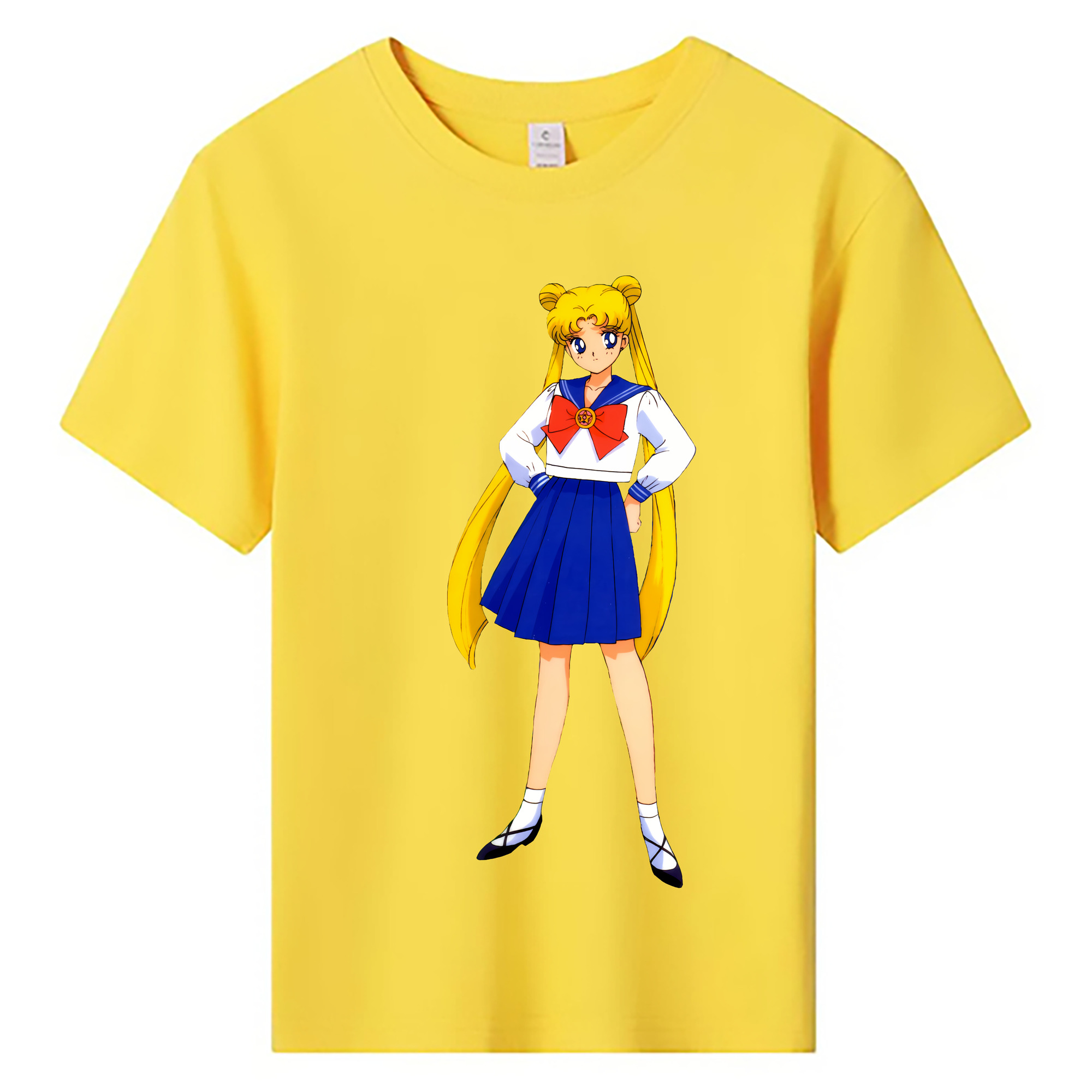 （画像用） 美少女戦士セーラームーン 愛野 美奈子 あいの みなこ Sailor Moon Aino Minako 綿100％キッズTシャツ（フロントプリント）