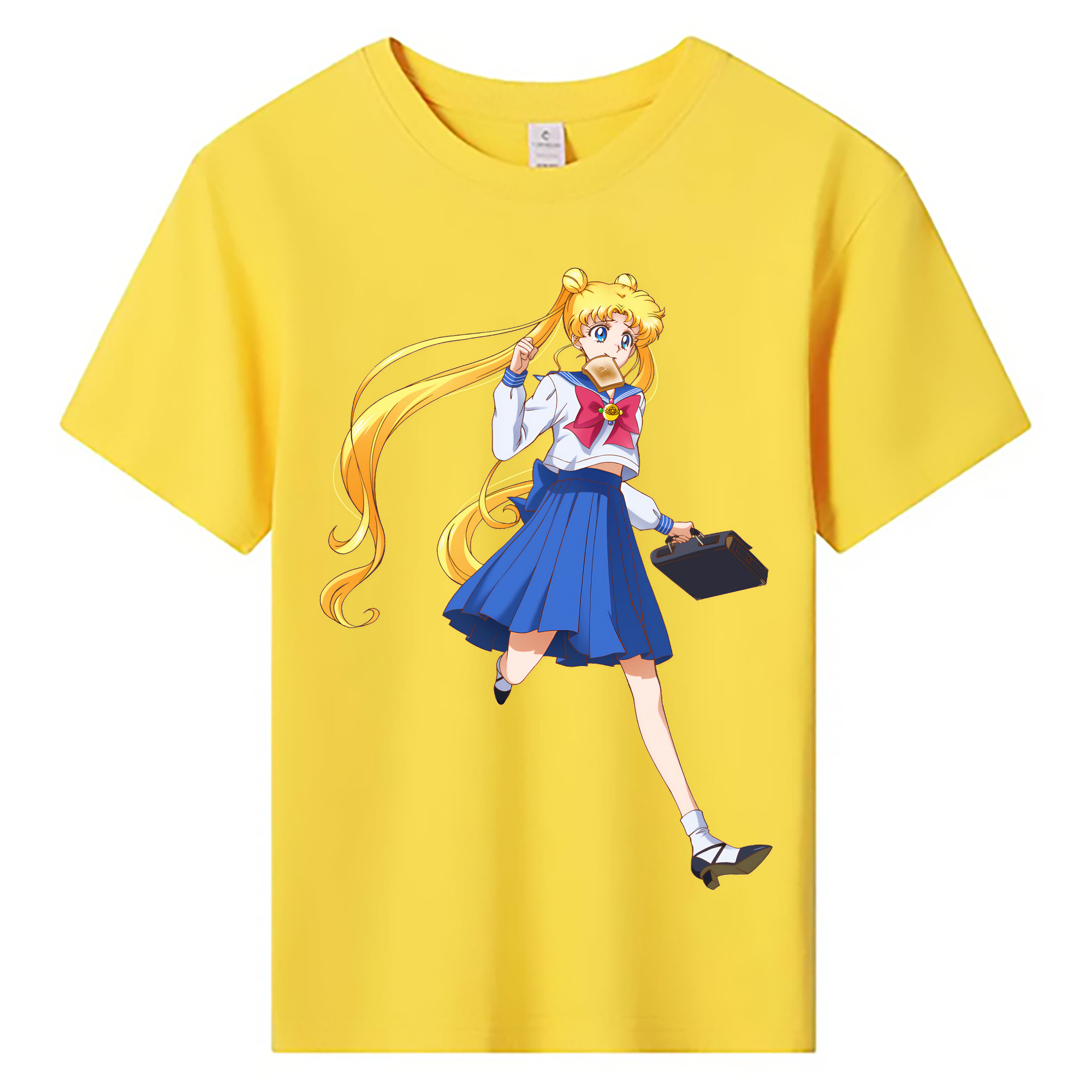 （画像用） 美少女戦士セーラームーン 愛野 美奈子 あいの みなこ Sailor Moon Aino Minako 綿100％キッズTシャツ（フロントプリント）