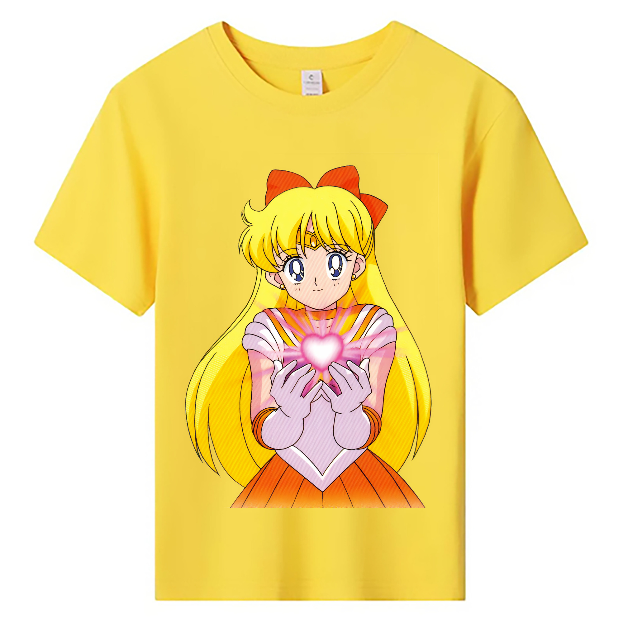 （画像用） 美少女戦士セーラームーン 愛野 美奈子 あいの みなこ Sailor Moon Aino Minako 綿100％キッズTシャツ（フロントプリント）