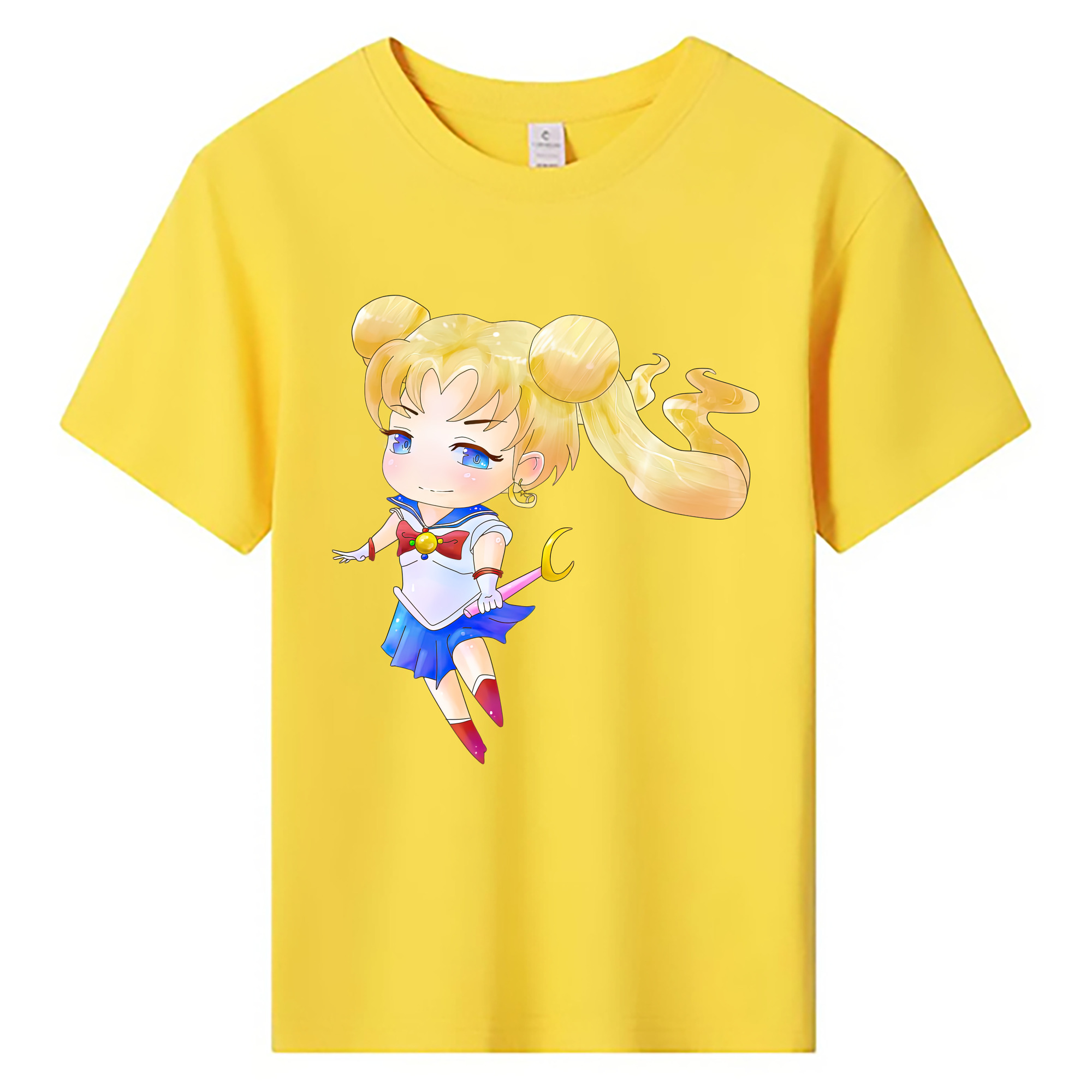（画像用） 美少女戦士セーラームーン 愛野 美奈子 あいの みなこ Sailor Moon Aino Minako 綿100％キッズTシャツ（フロントプリント）