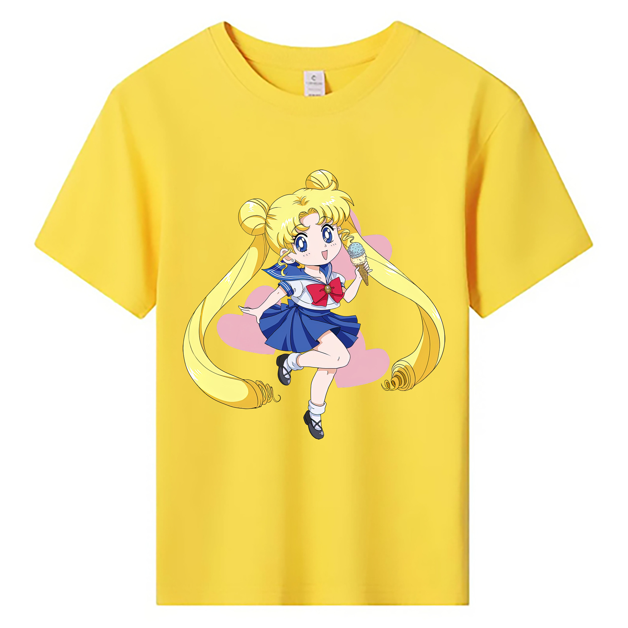 （画像用） 美少女戦士セーラームーン 愛野 美奈子 あいの みなこ Sailor Moon Aino Minako 綿100％キッズTシャツ（フロントプリント）