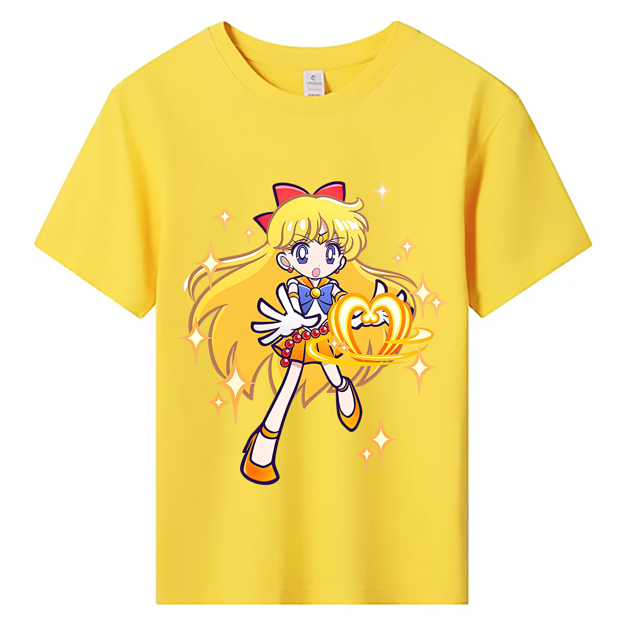 （画像用） 美少女戦士セーラームーン 愛野 美奈子 あいの みなこ Sailor Moon Aino Minako 綿100％キッズTシャツ（フロントプリント）
