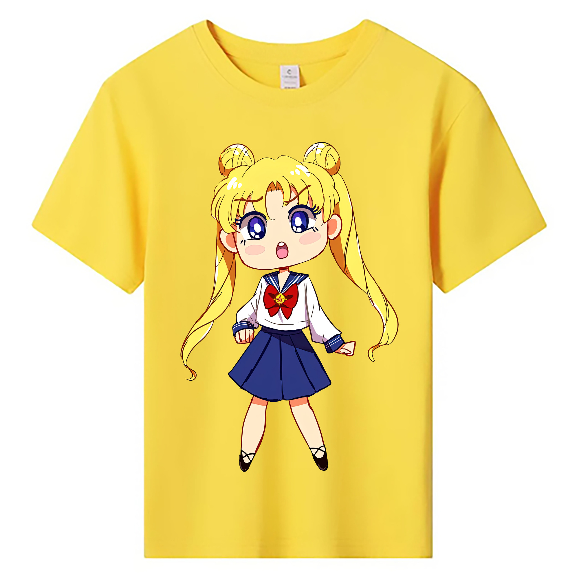 （画像用） 美少女戦士セーラームーン 愛野 美奈子 あいの みなこ Sailor Moon Aino Minako 綿100％キッズTシャツ（フロントプリント）
