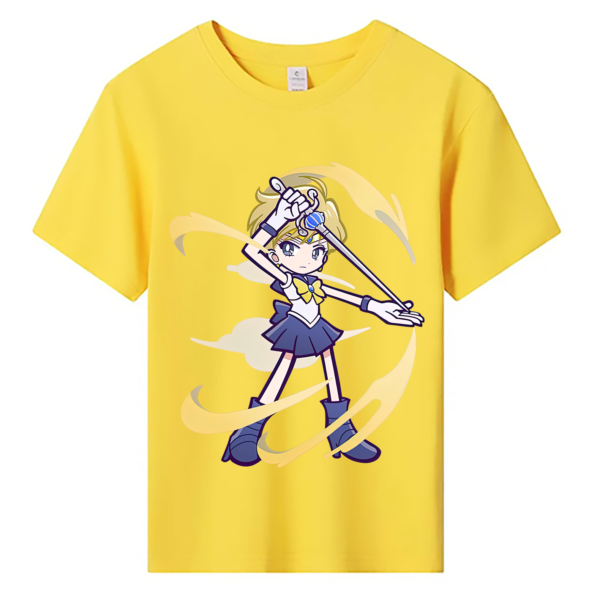 （画像用） 美少女戦士セーラームーン 天王はるか Sailor Moon Tenoh Haruka 綿100％キッズTシャツ（フロントプリント）