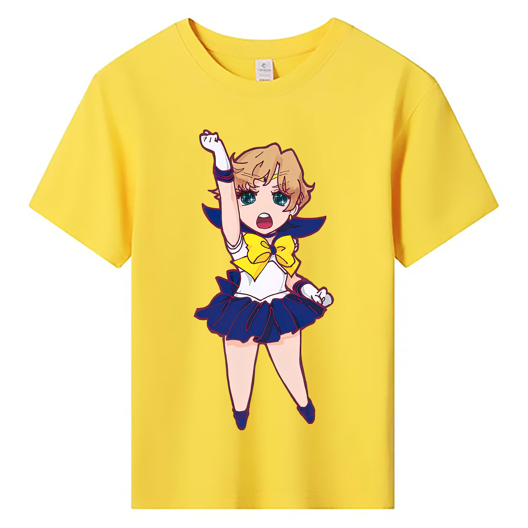 （画像用） 美少女戦士セーラームーン 天王はるか Sailor Moon Tenoh Haruka 綿100％キッズTシャツ（フロントプリント）