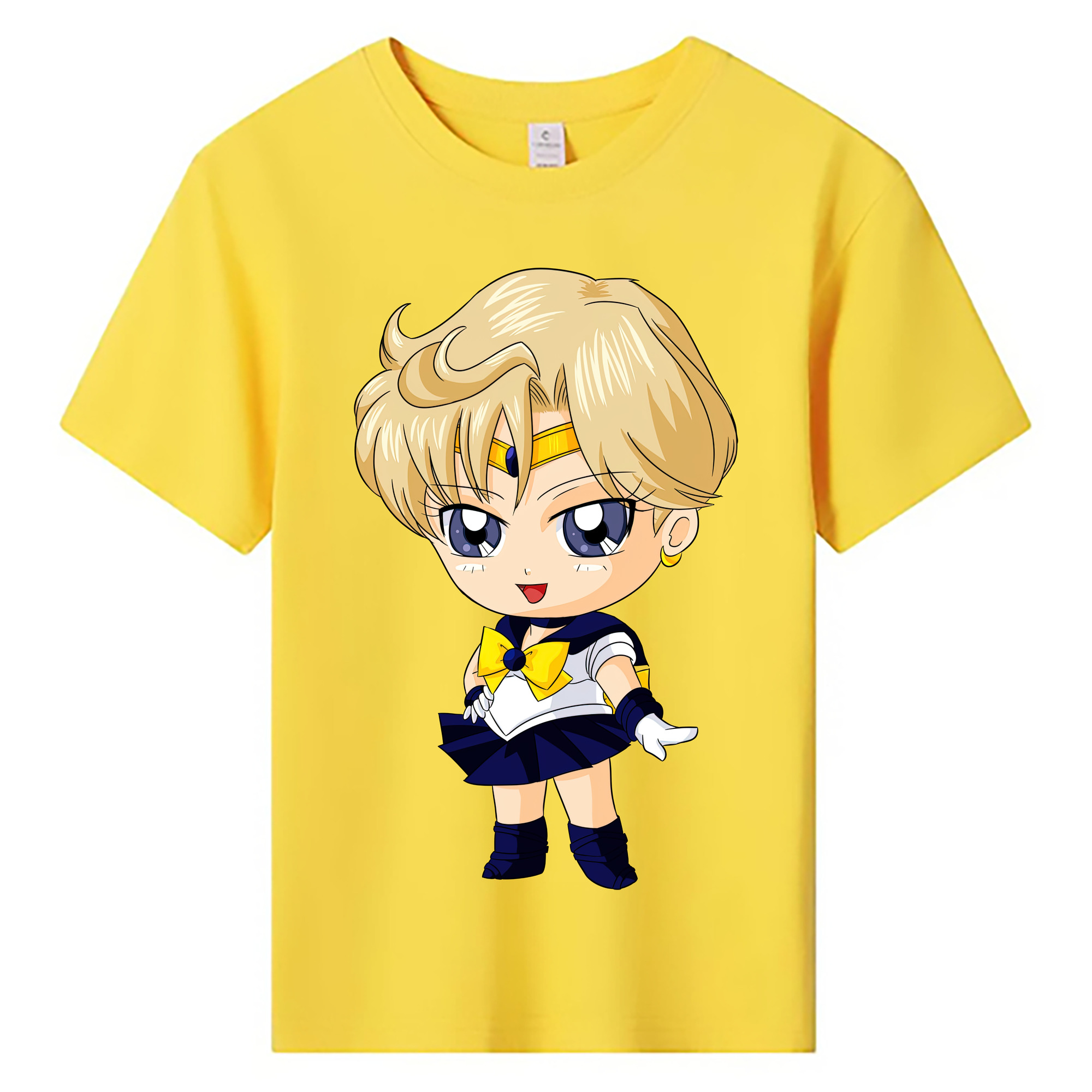 （画像用） 美少女戦士セーラームーン 天王はるか Sailor Moon Tenoh Haruka 綿100％キッズTシャツ（フロントプリント）